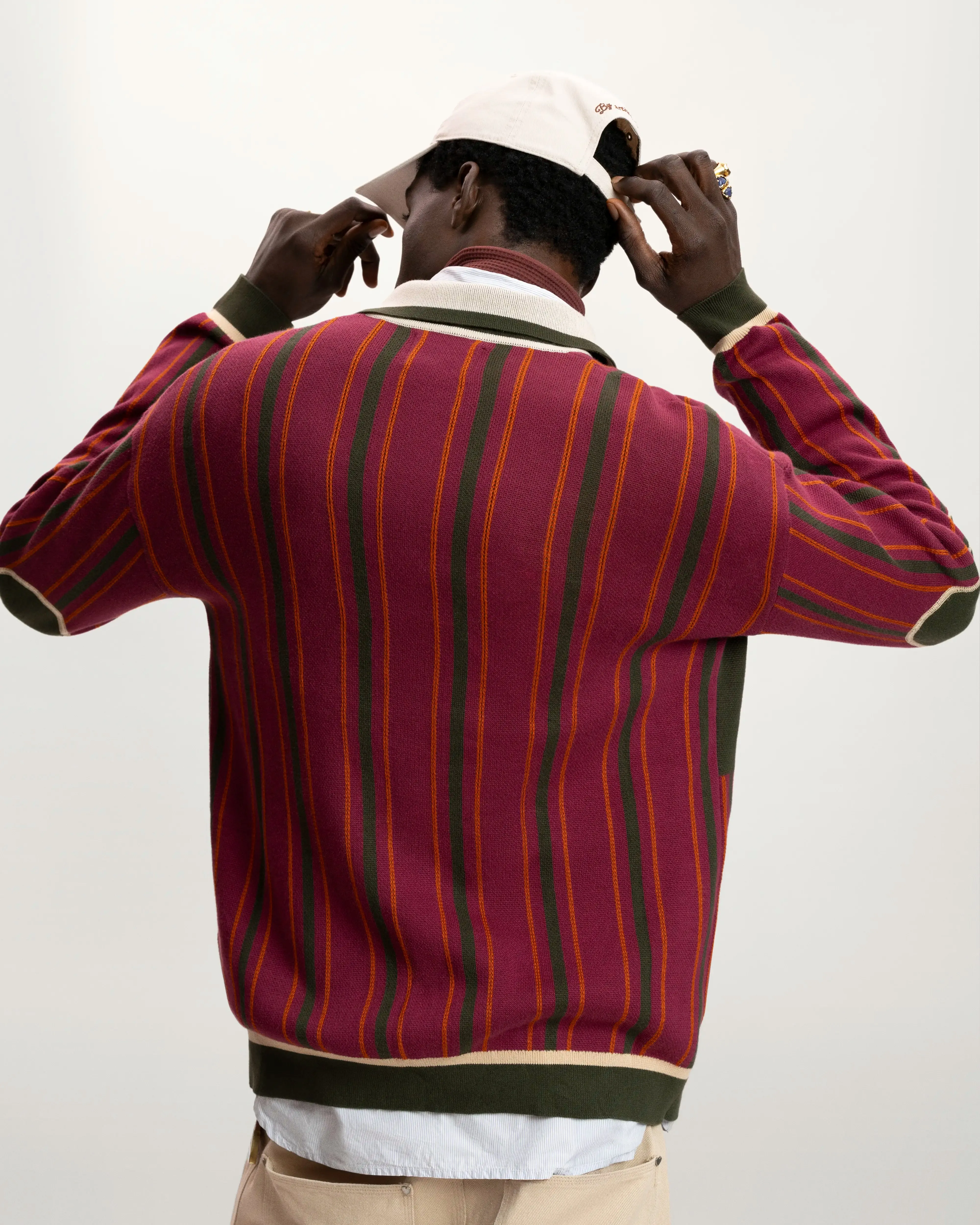 Legend Football Knit Polo Burgundy sold by Nude Project product image thumbnail 4