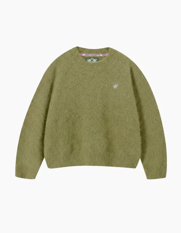 Alpaca Knit Sweater Green sold by Nude Project
