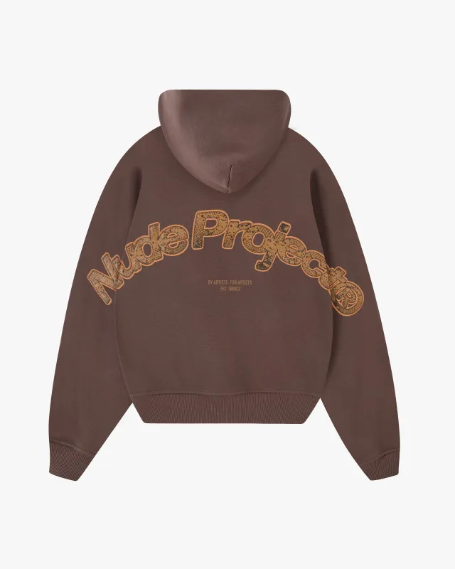 Beast Zip-up Hoodie Croco sold by Nude Project