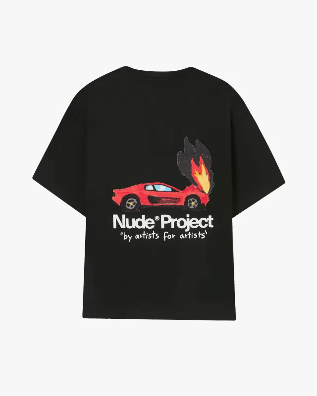 Rrari Tee Black sold by Nude Project