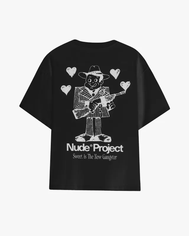 Gangster Tee Black sold by Nude Project