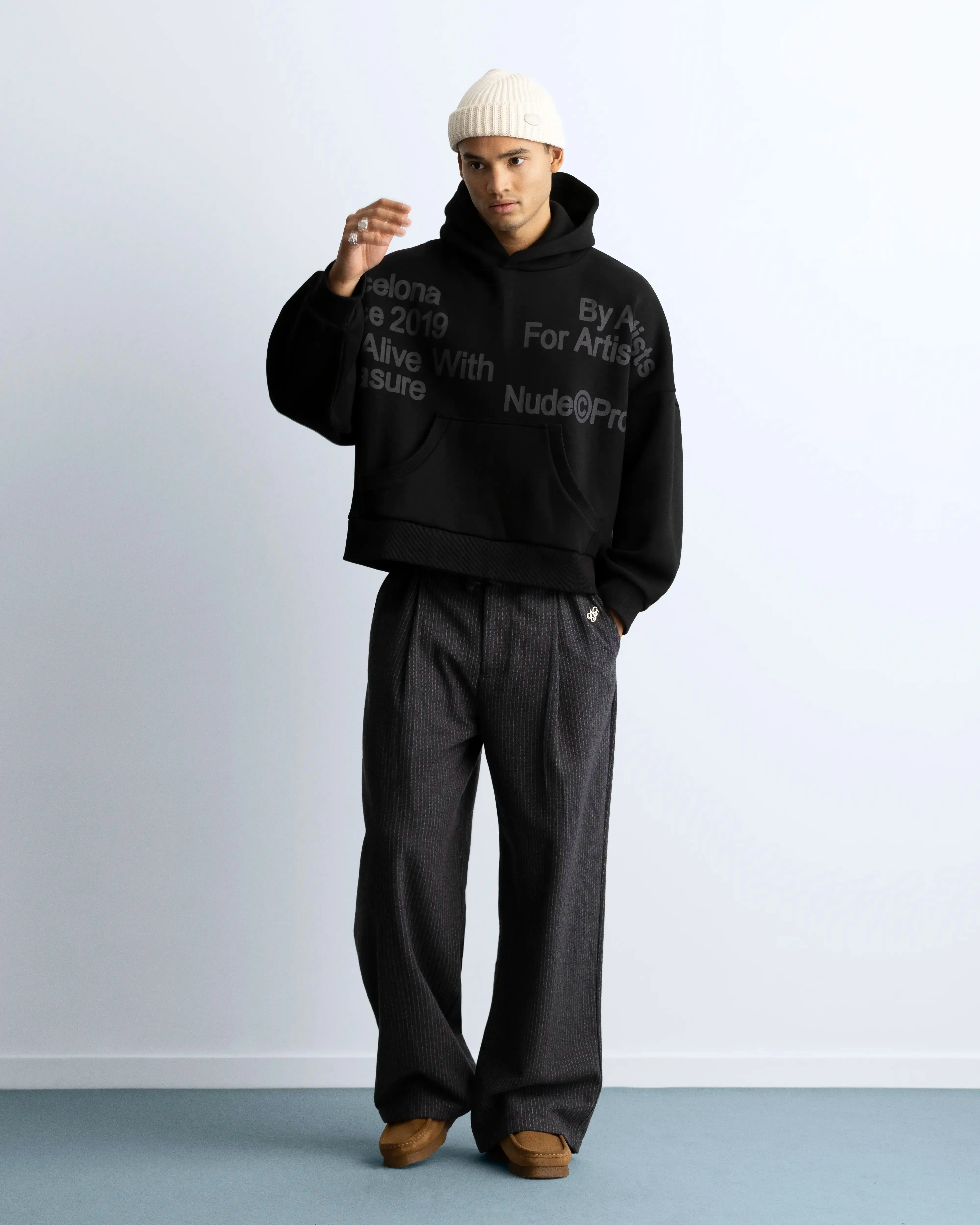 Location Boxy Hoodie Ash sold by Nude Project product image thumbnail 2