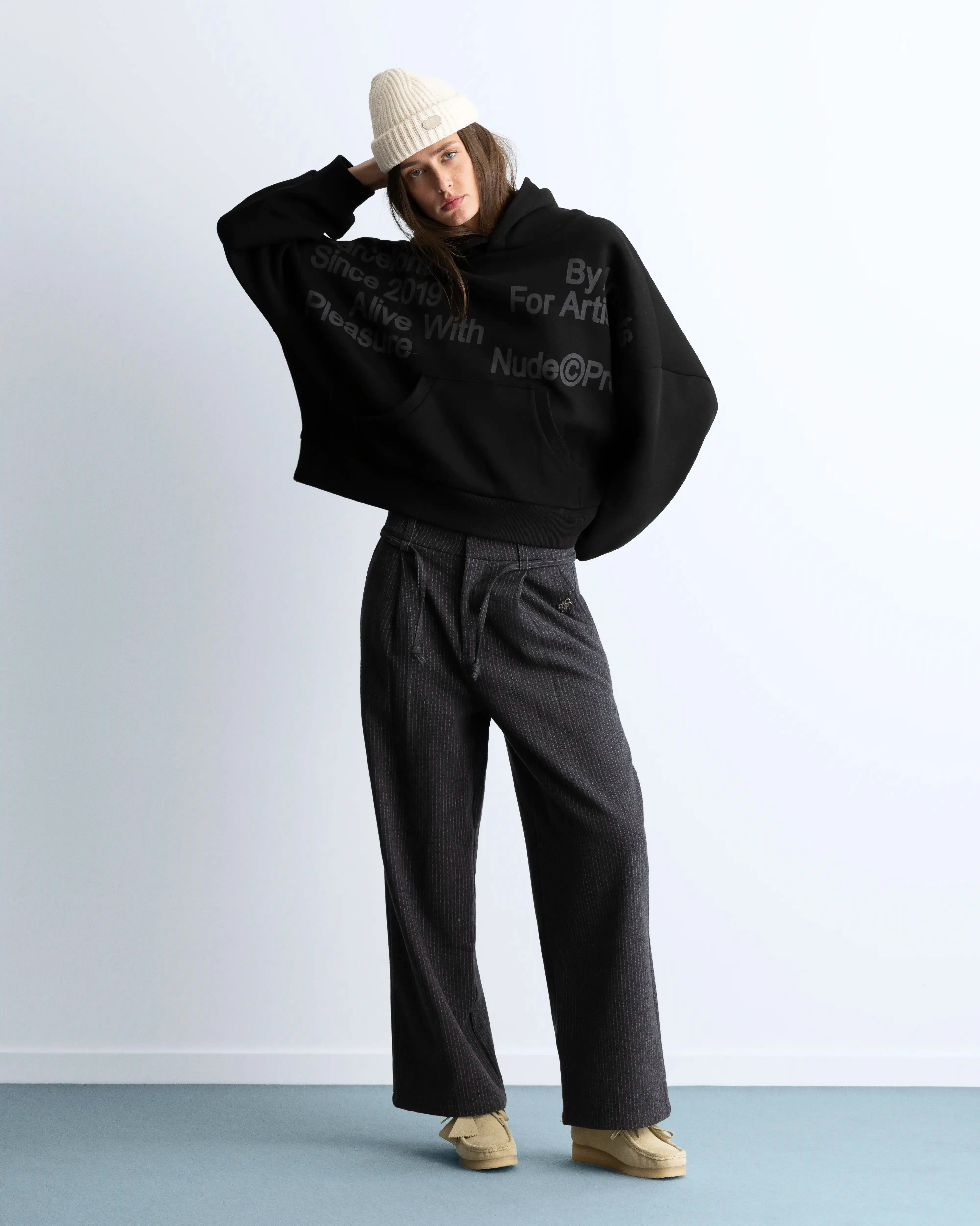 Location Boxy Hoodie Ash sold by Nude Project product image thumbnail 4