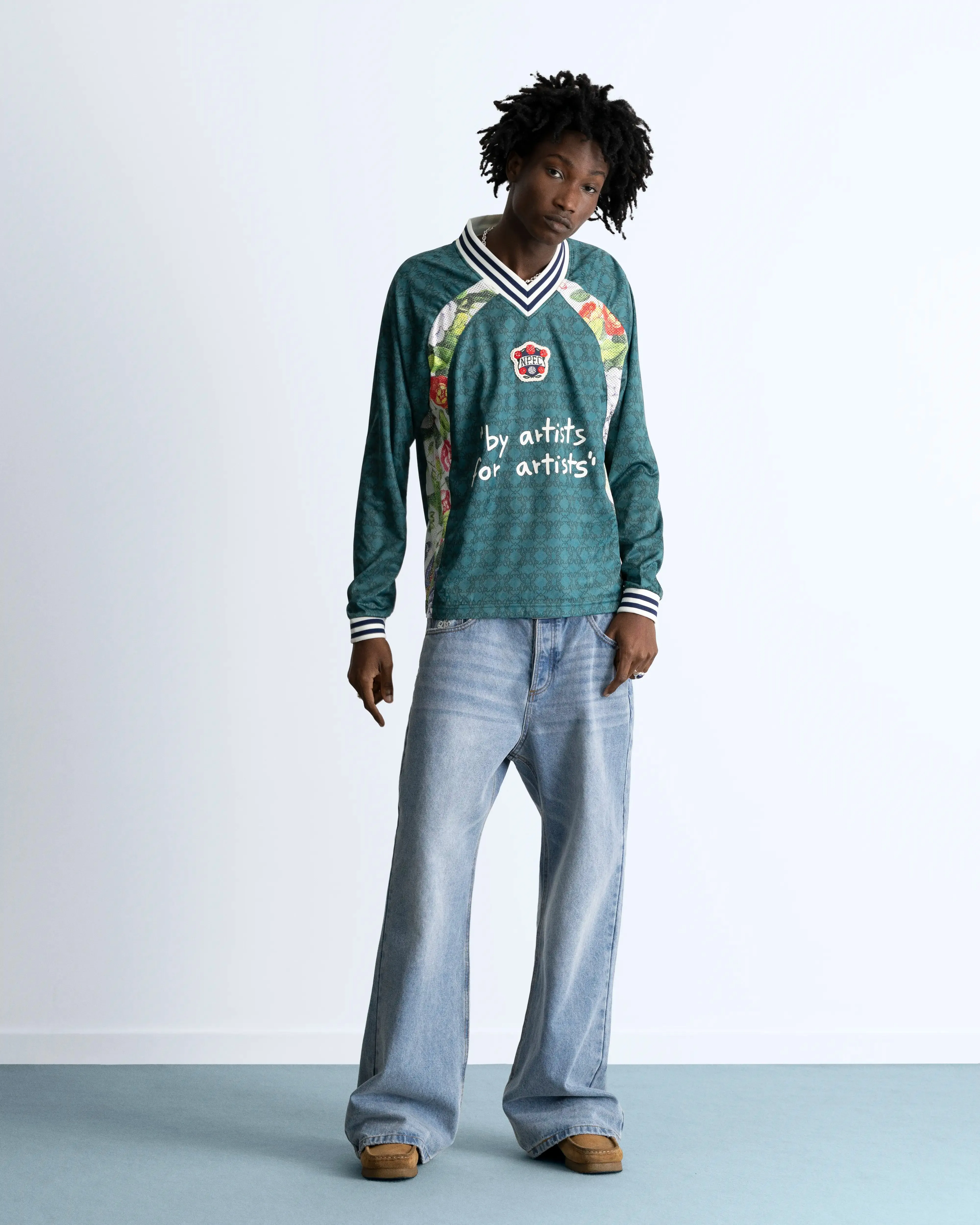 Blaze Football Long-Sleeve Tee Green sold by Nude Project product image thumbnail 5