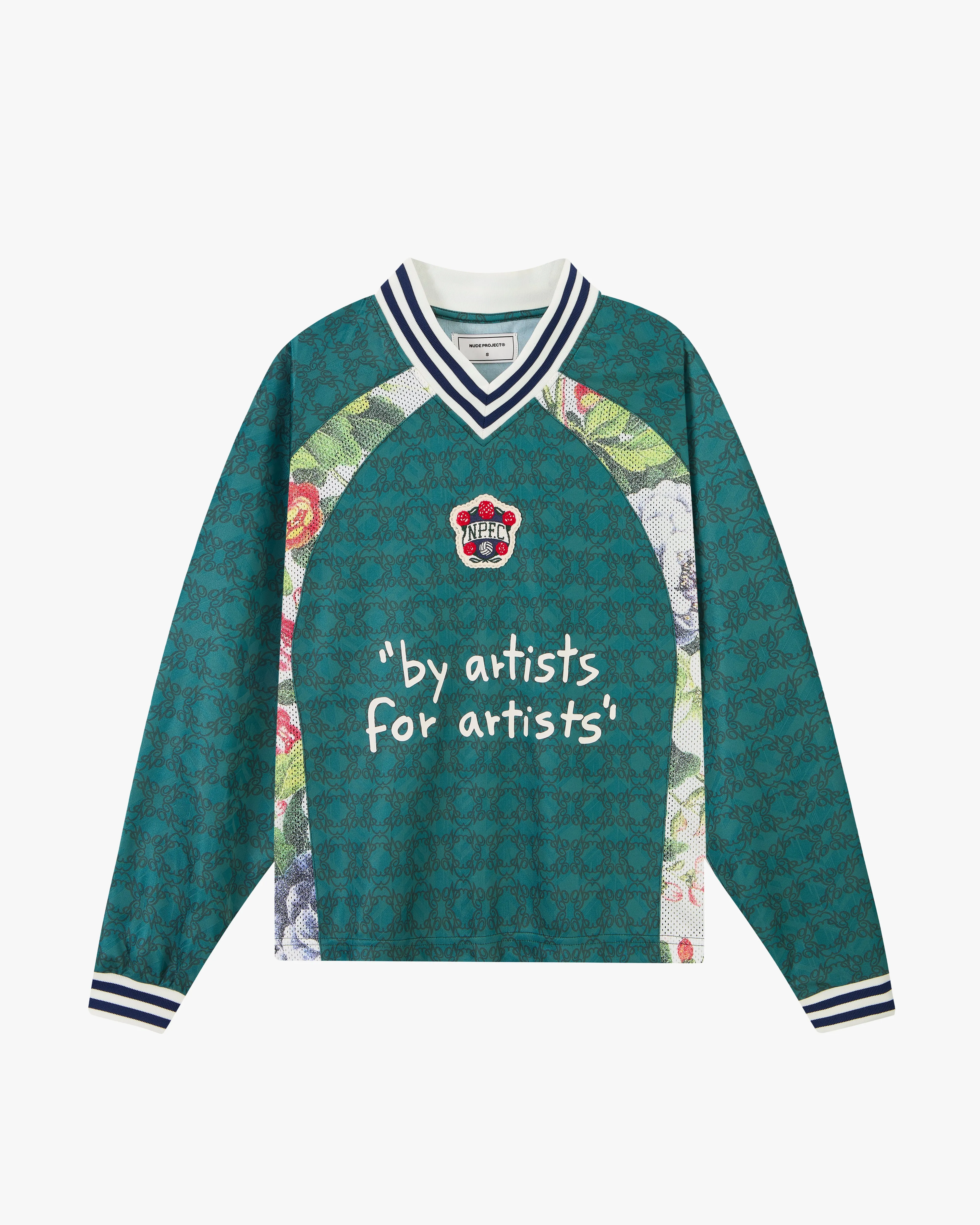 Blaze Football Long-Sleeve Tee Green sold by Nude Project