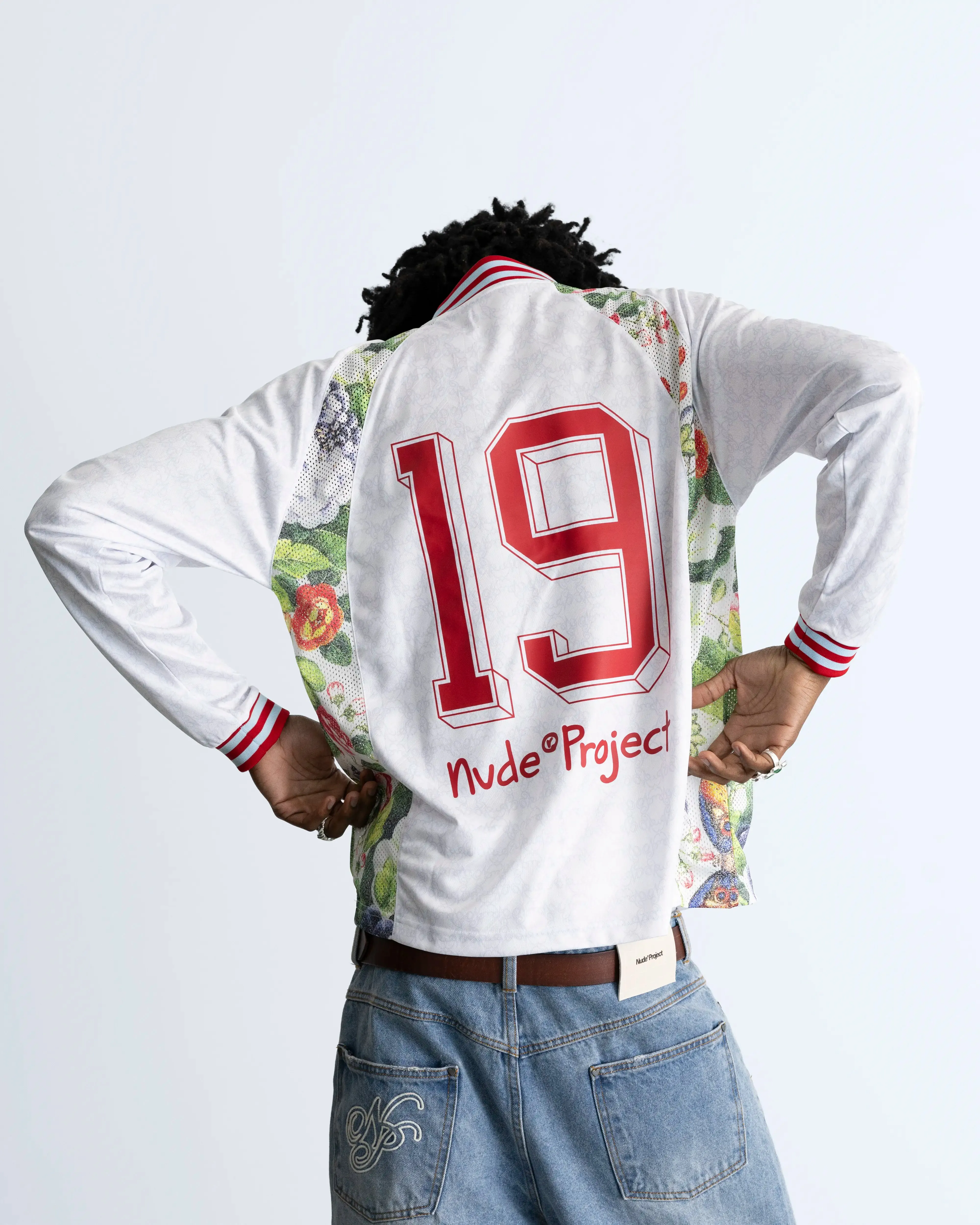 Blaze Football Long-Sleeve Tee White sold by Nude Project product image thumbnail 5