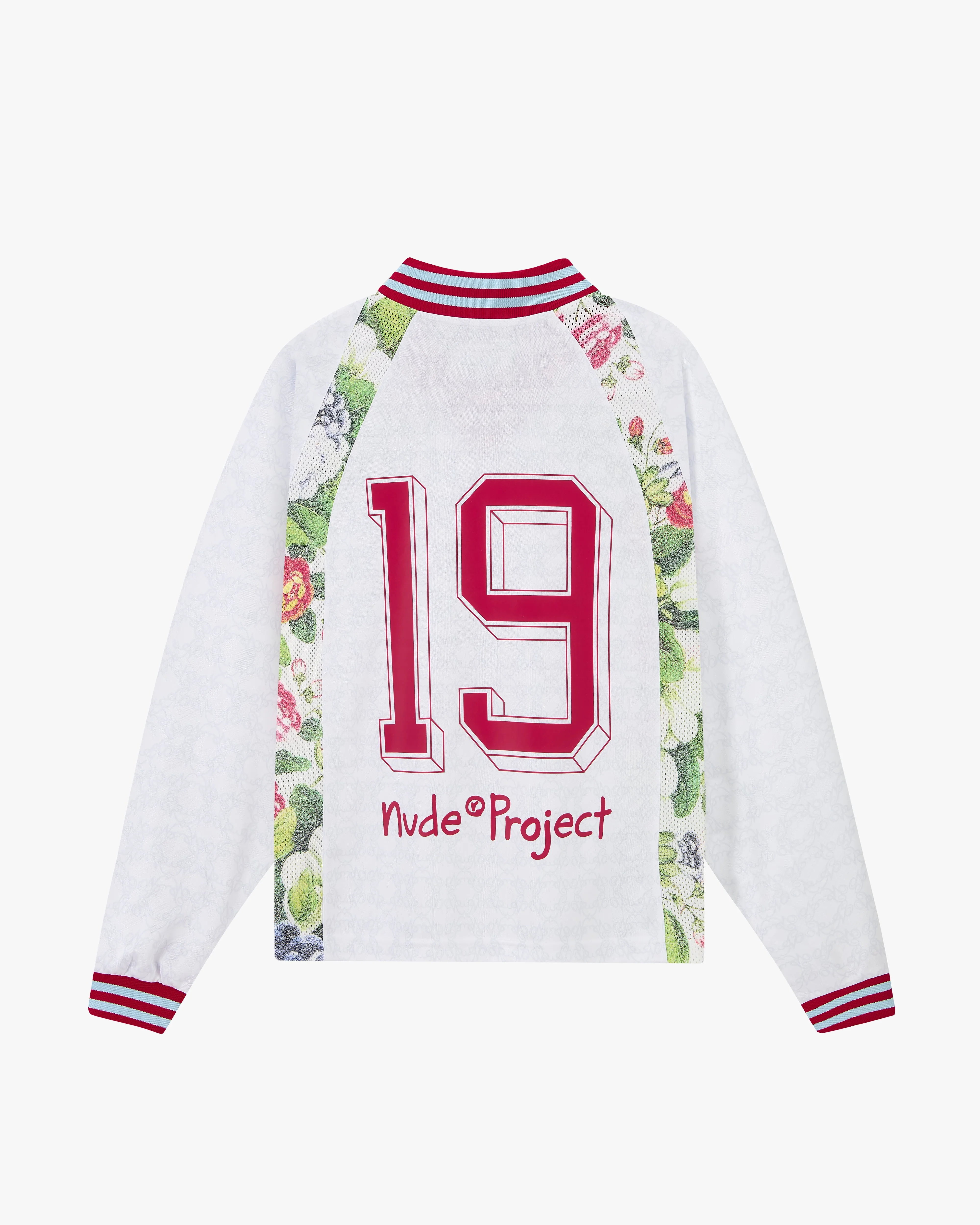 Blaze Football Long-Sleeve Tee White sold by Nude Project product image thumbnail 4