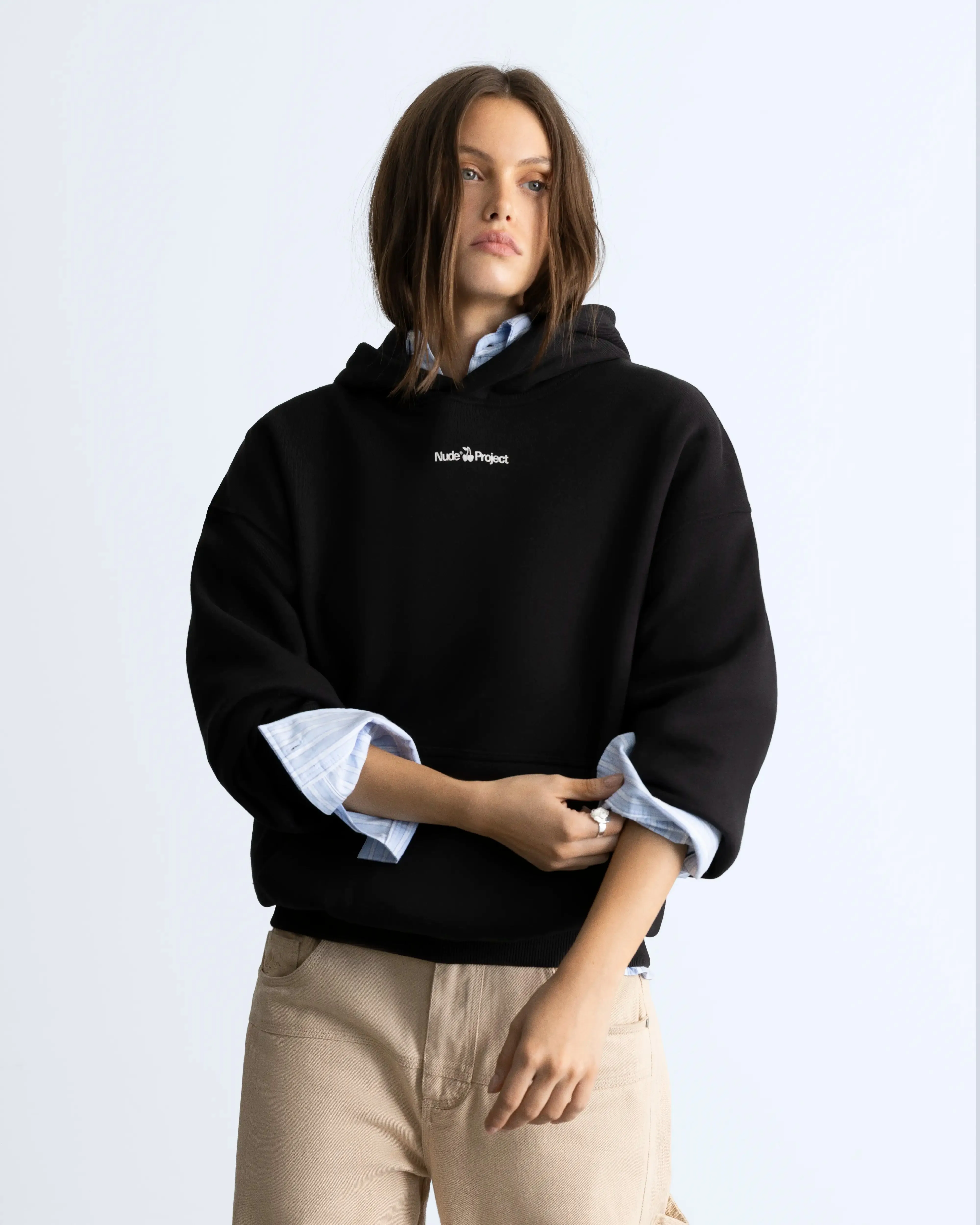 Cherry Logo Hoodie Black sold by Nude Project product image thumbnail 4