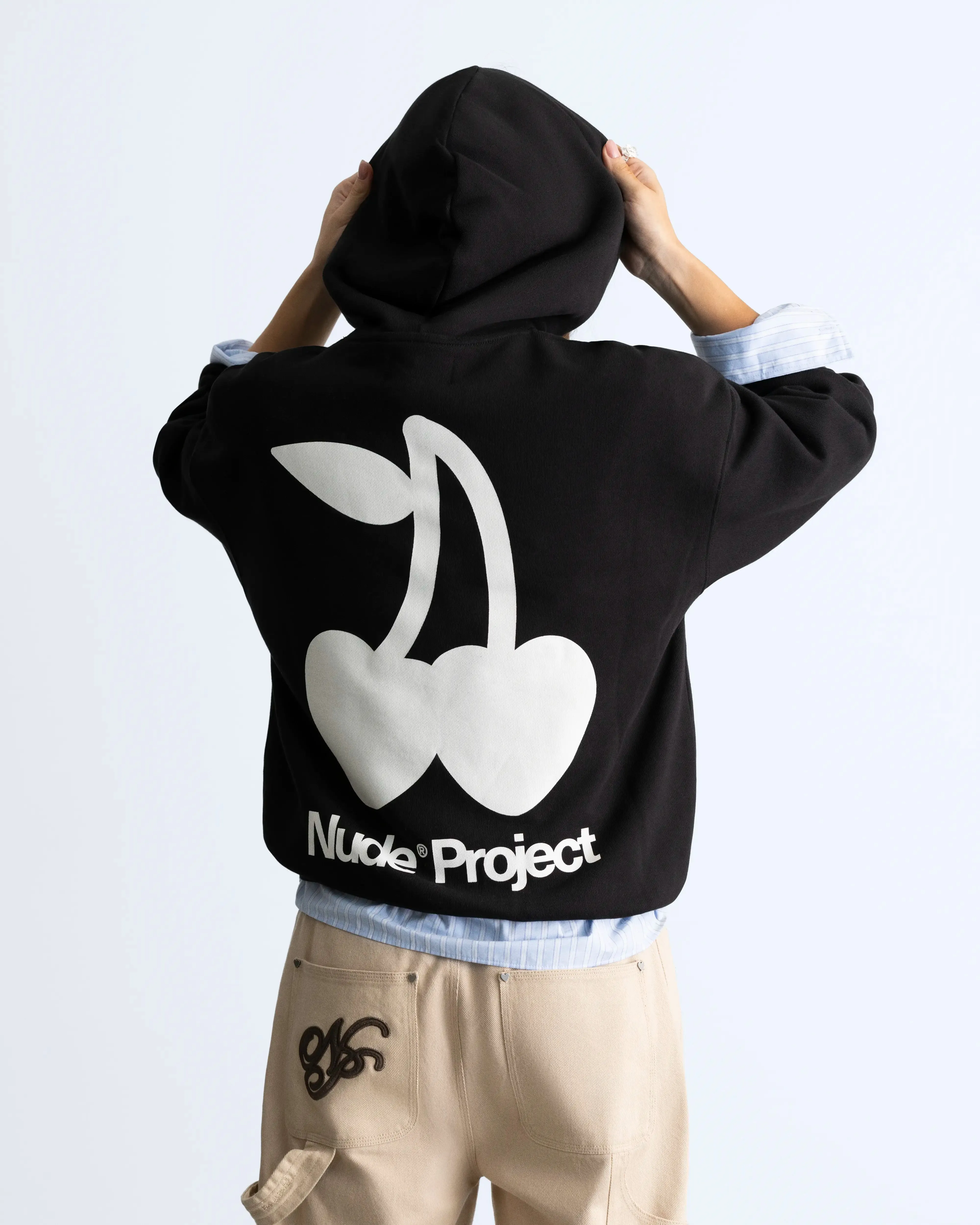 Cherry Logo Hoodie Black sold by Nude Project product image thumbnail 3