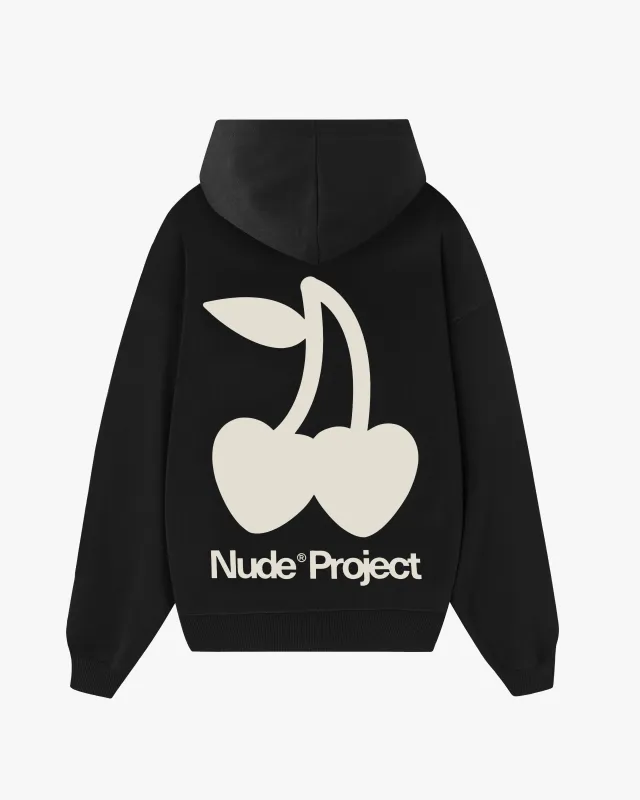 Cherry Logo Hoodie Black sold by Nude Project