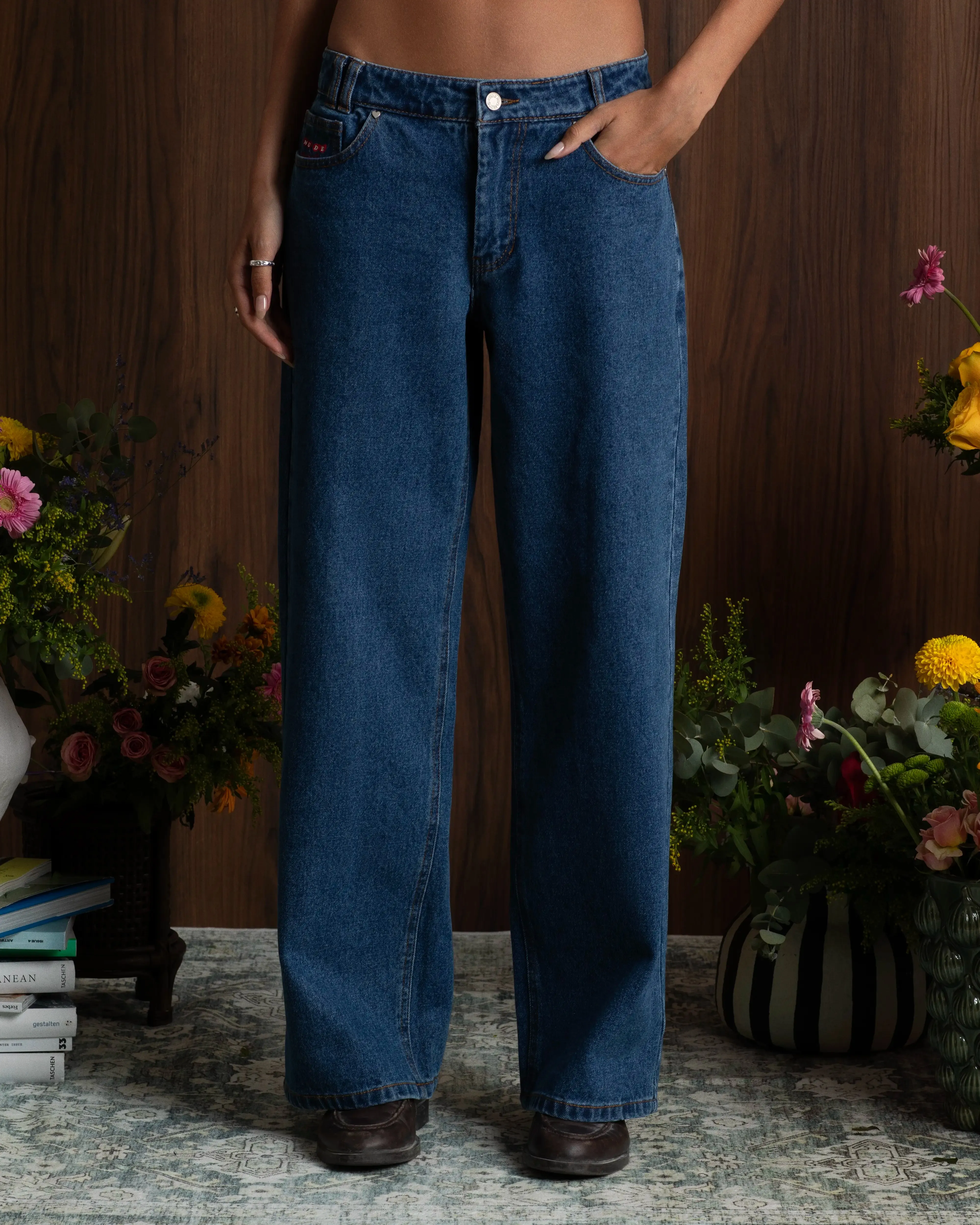 Old Baggy Woman Jeans Indigo sold by Nude Project product image thumbnail 3