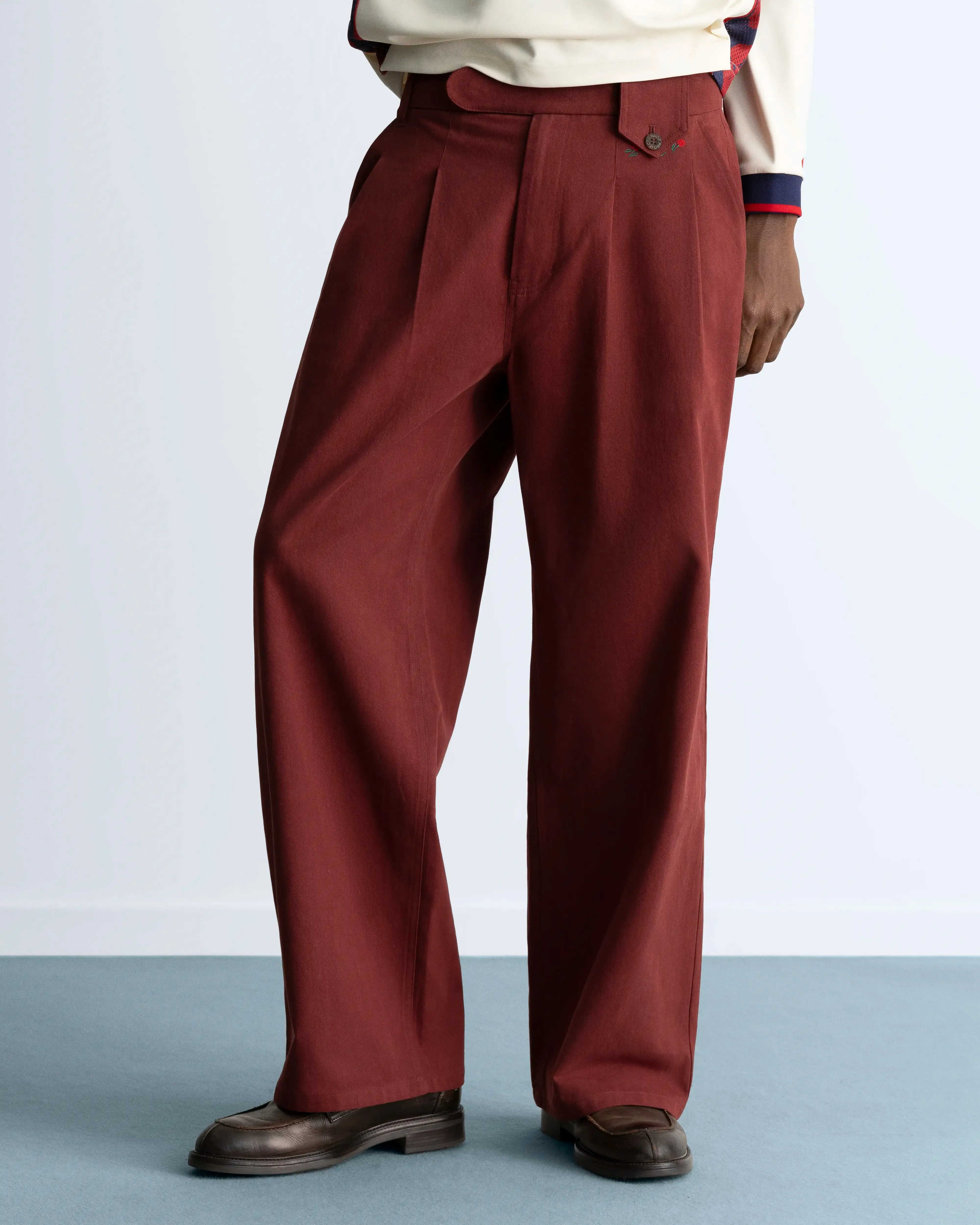 Vinyl Chino Pants Burgundy sold by Nude Project product image thumbnail 2