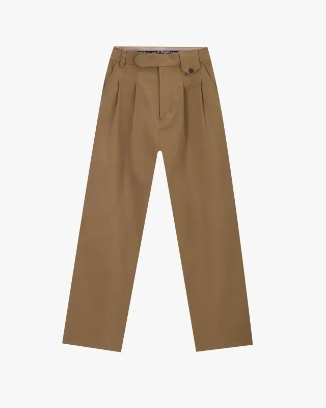 Vinyl Chino Pants Beige sold by Nude Project