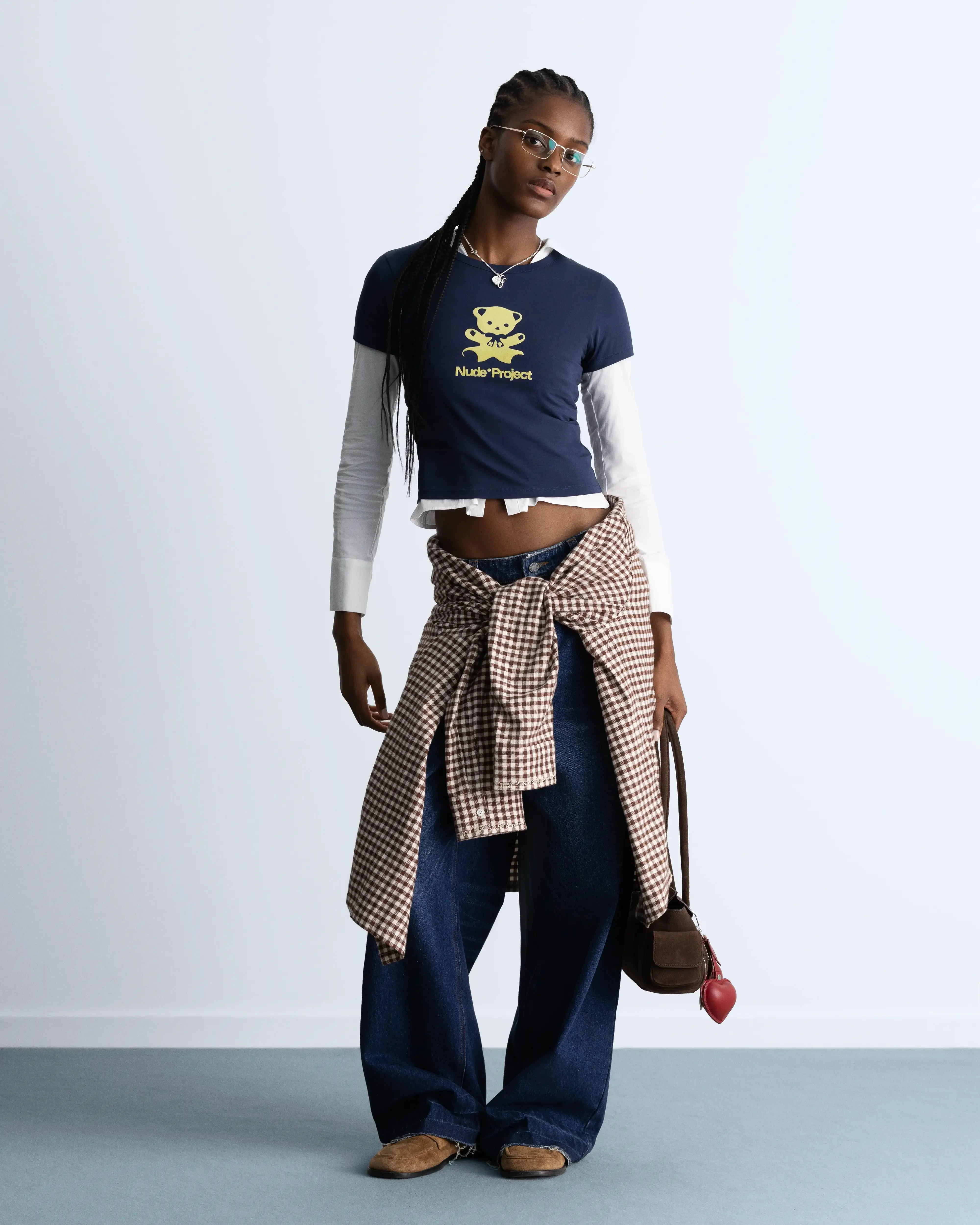 Bear Baby Tee Navy sold by Nude Project product image thumbnail 3