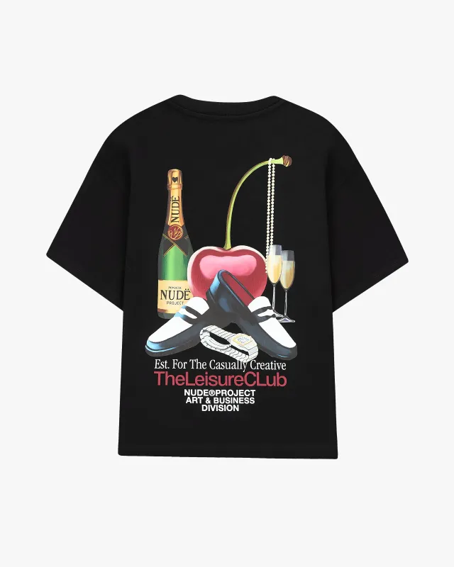 Leisure Tee Black sold by Nude Project