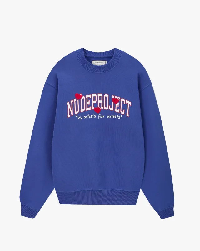 VARSI CREWNECK DEEP ULTRAMARİNE sold by Nude Project