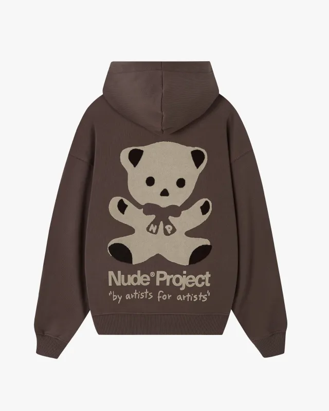 Bear Hoodie Brown sold by Nude Project