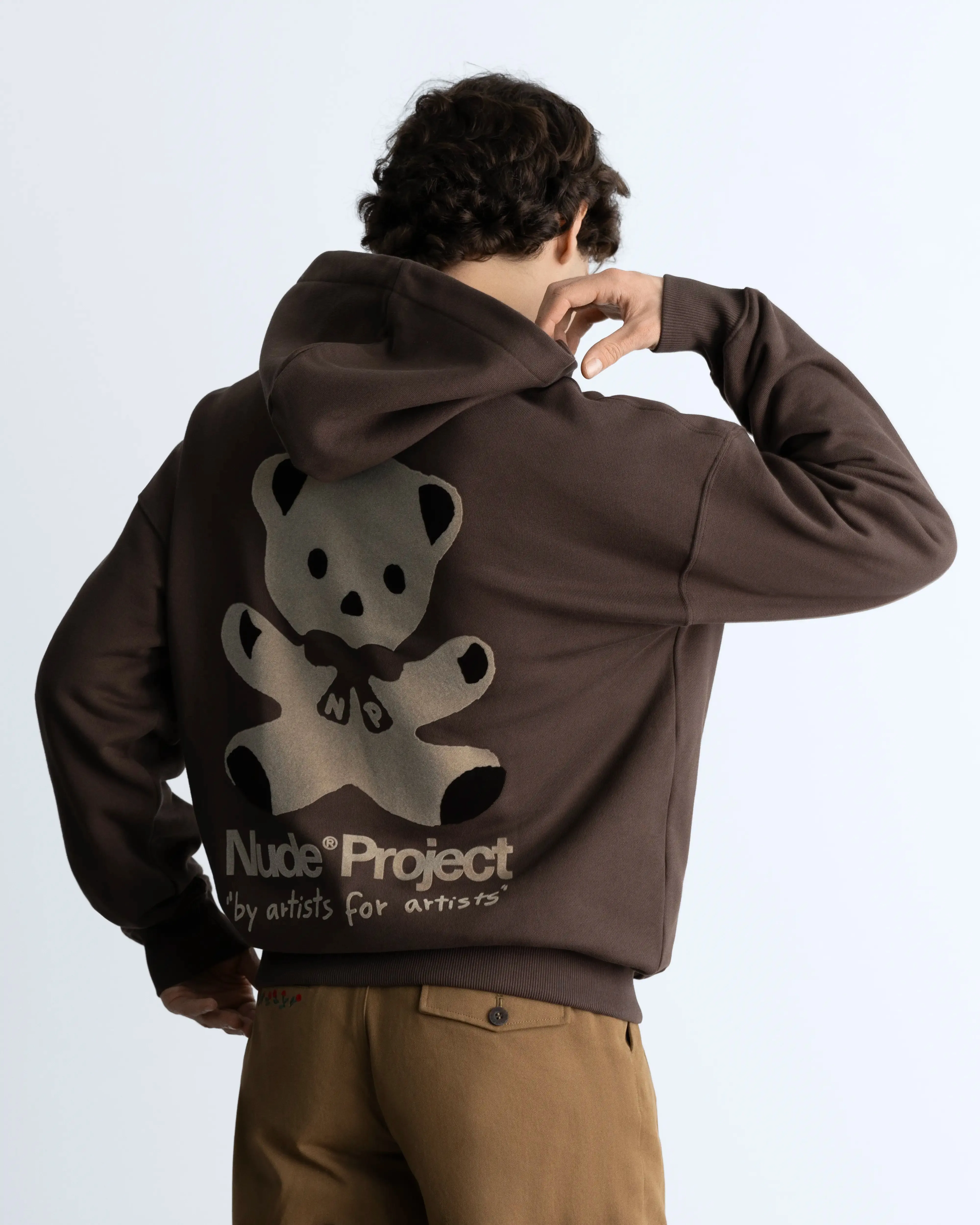 Bear Hoodie Brown sold by Nude Project product image thumbnail 3