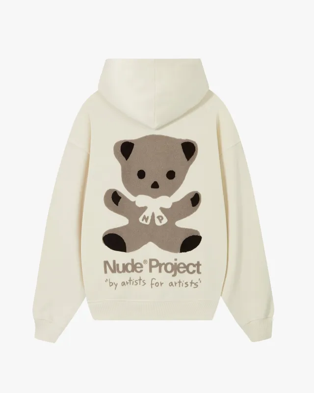 Bear Hoodie Marshmallow sold by Nude Project