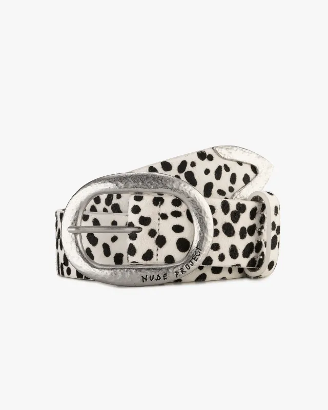 Dalmata Leather Belt sold by Nude Project