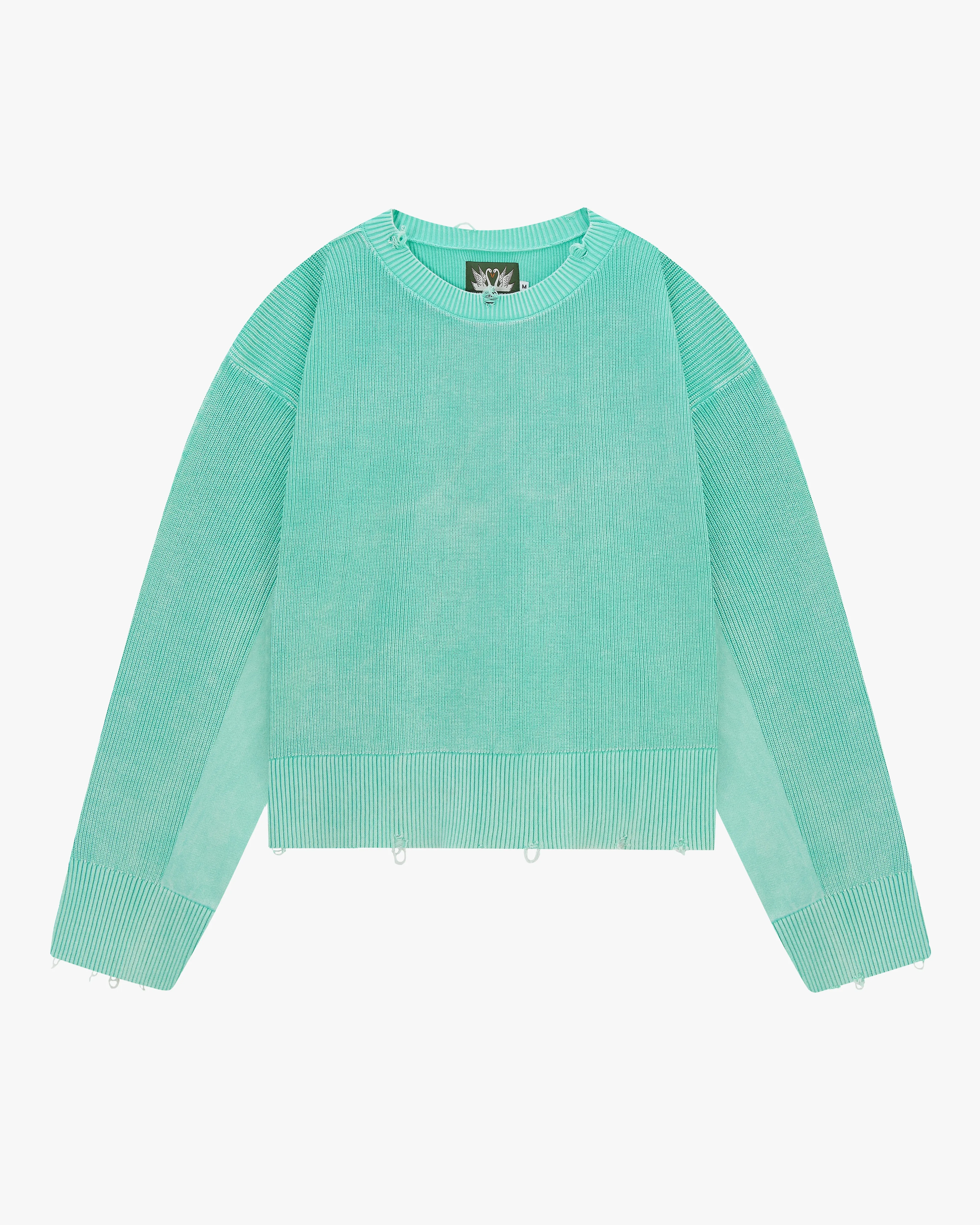 Perfect Cropped Knit Sweater Mint Green sold by Nude Project product image thumbnail 3