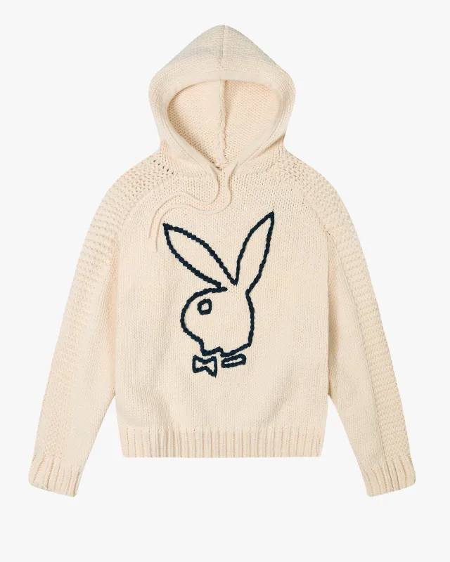 Bunny Logo Knit Hoodie sold by Nude Project