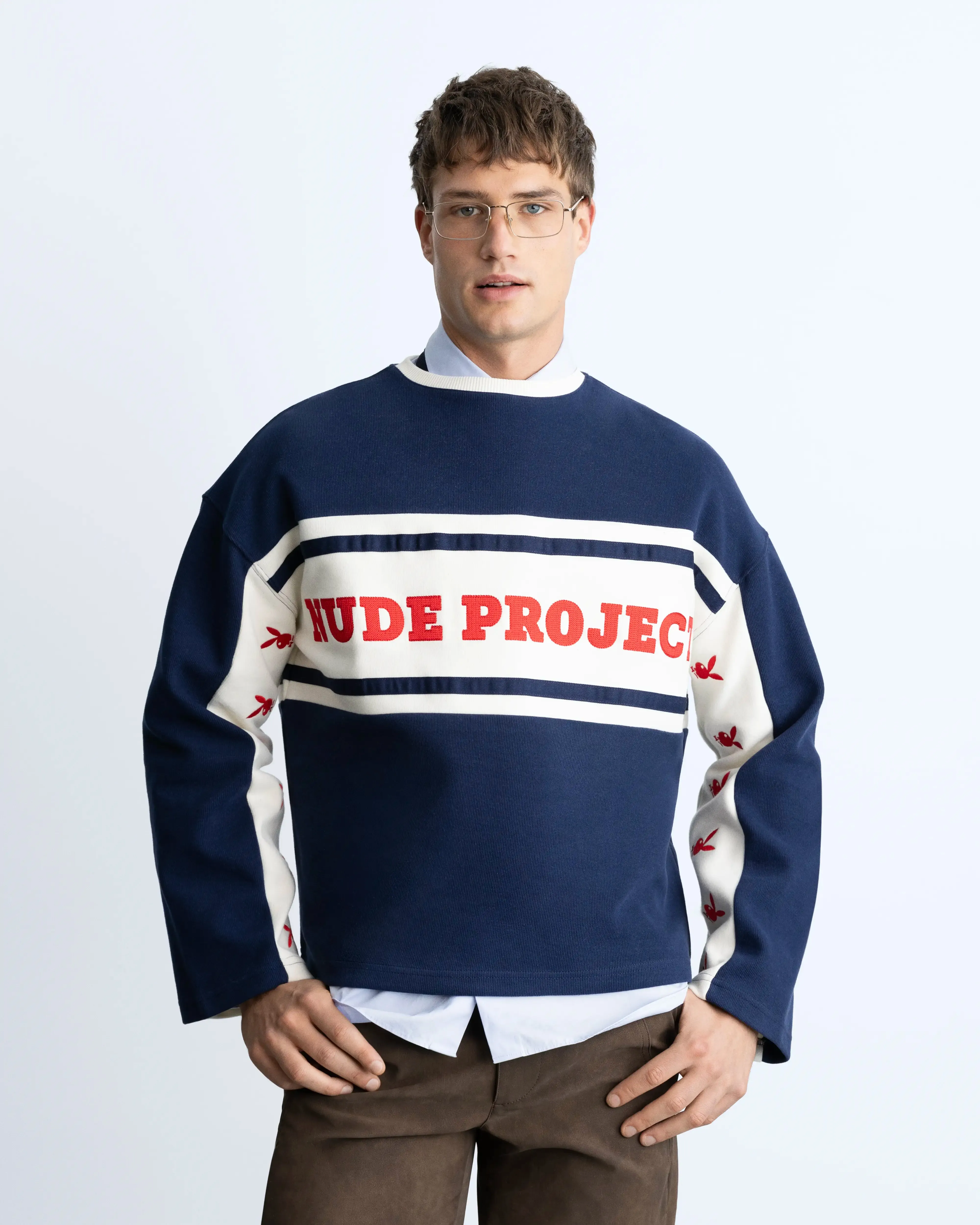 MontBlanc Long-Sleeve Tee Navy sold by Nude Project product image thumbnail 3