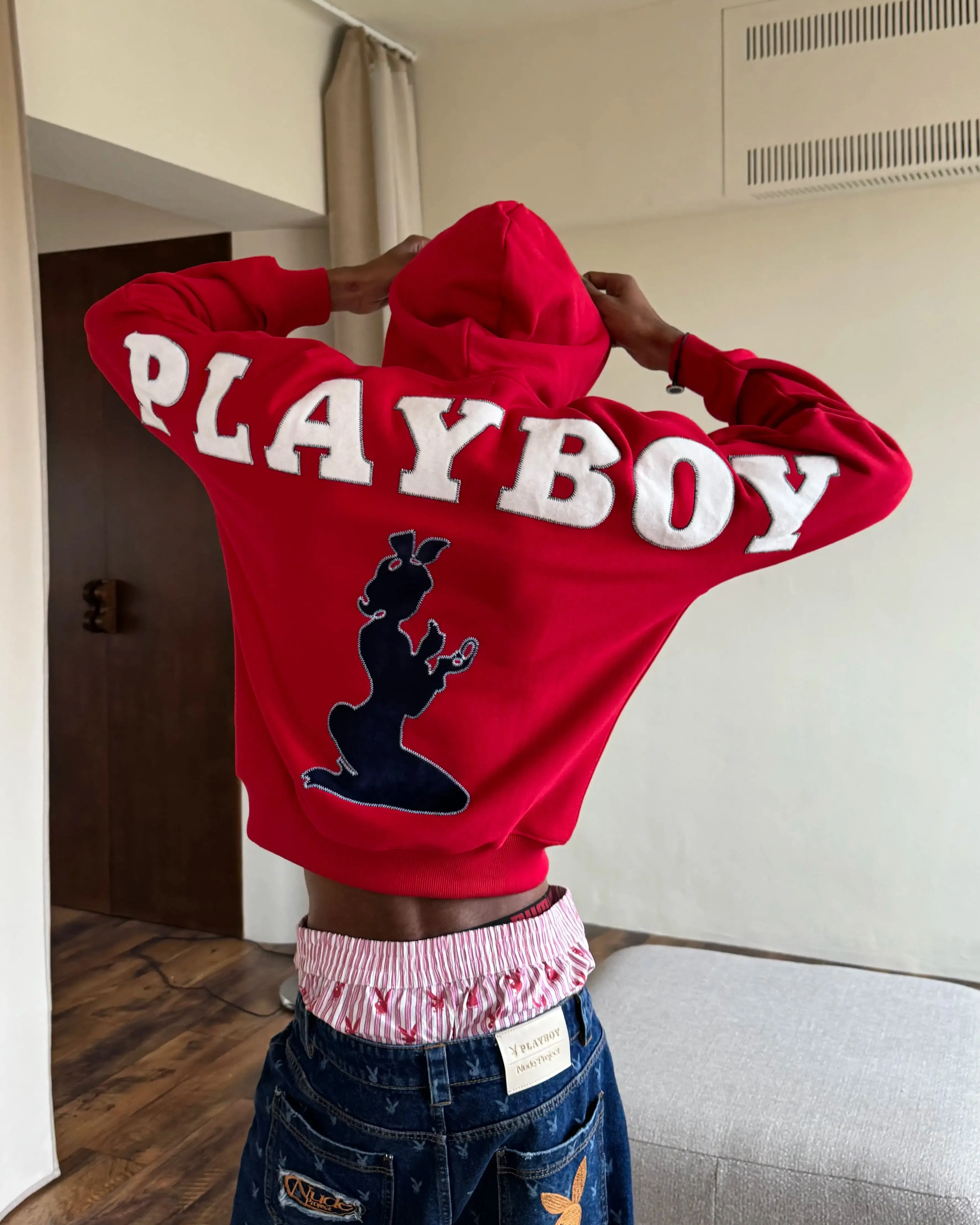 Playboy Hoodie Red sold by Nude Project product image thumbnail 5