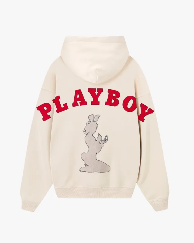 Playboy Hoodie Marshmallow sold by Nude Project