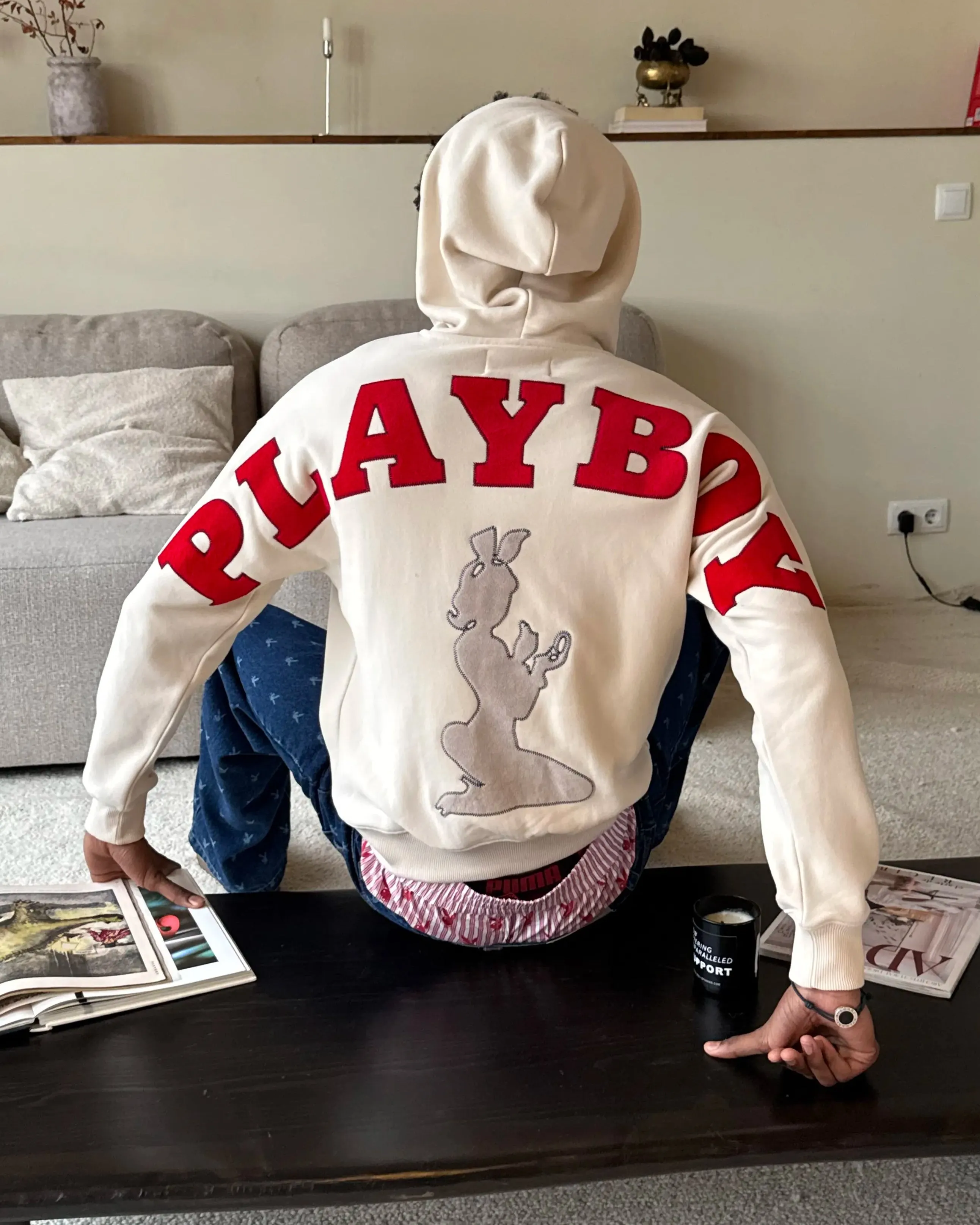 Playboy Hoodie Marshmallow sold by Nude Project product image thumbnail 2