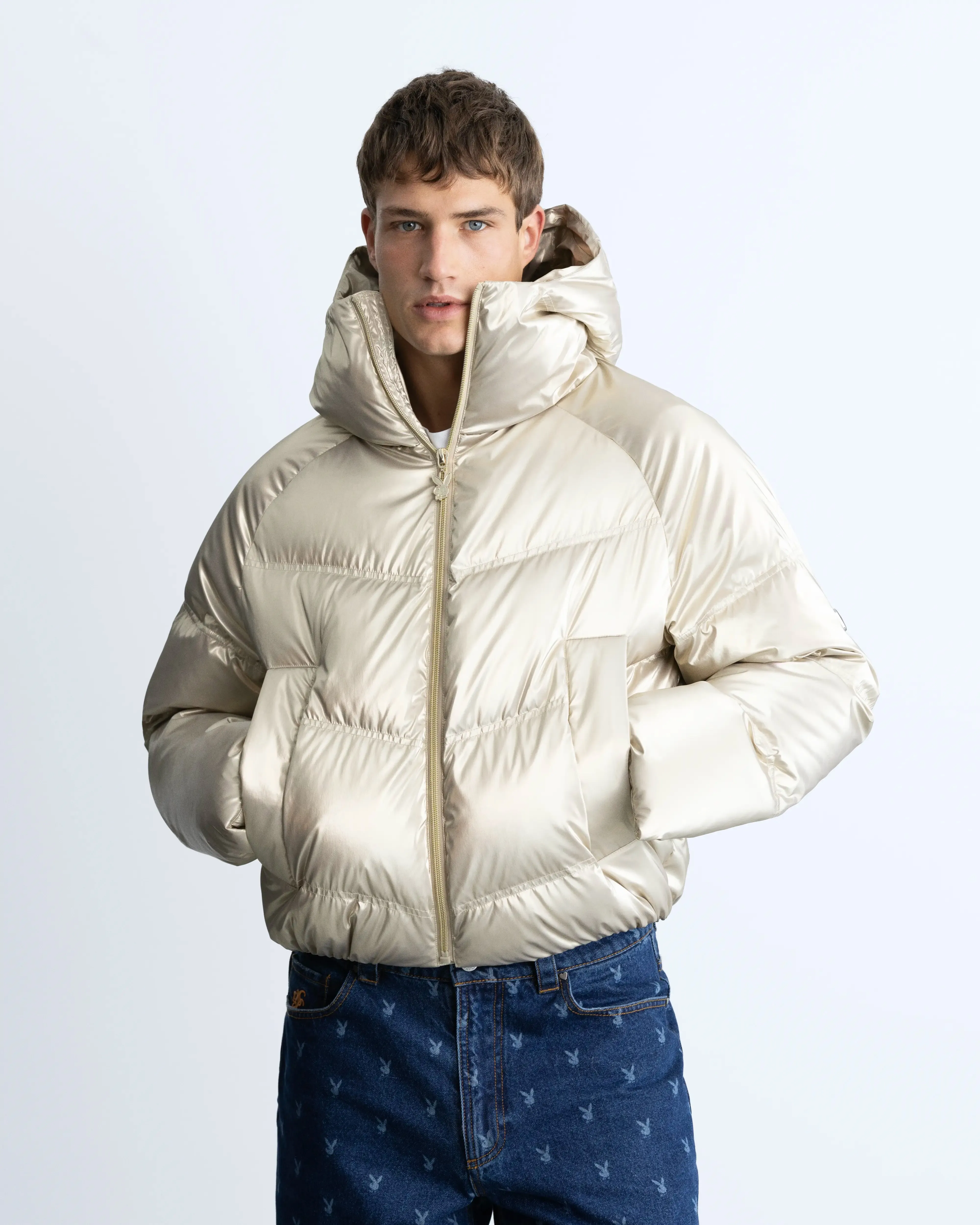 Playboy Logo Puffer sold by Nude Project product image thumbnail 2