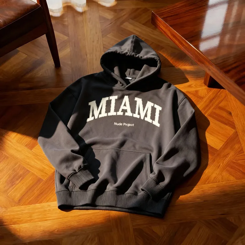 Miami Exclusive Hoodie Ash sold by Nude Project