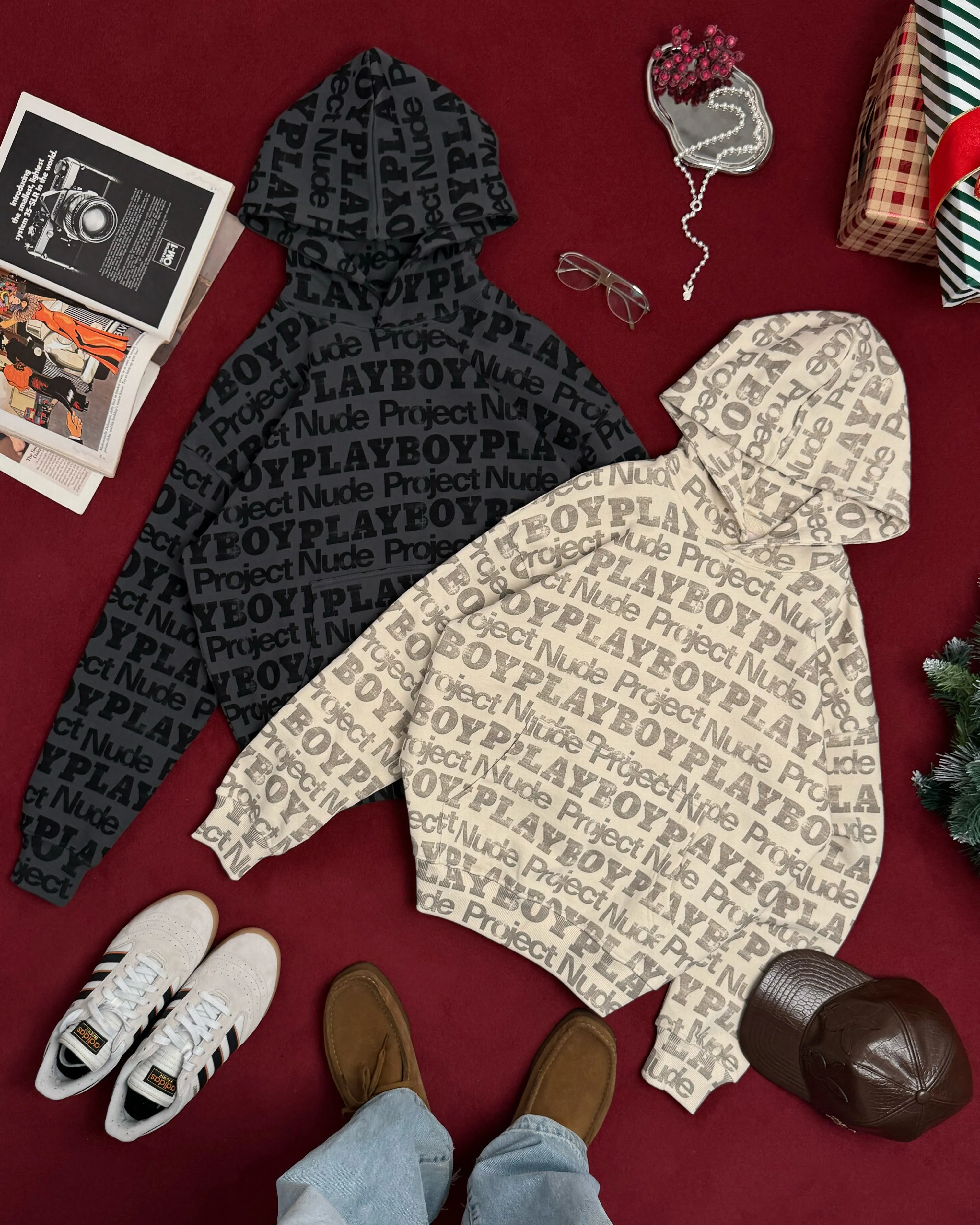 Playboy Print Hoodie Marshmallow sold by Nude Project product image thumbnail 4