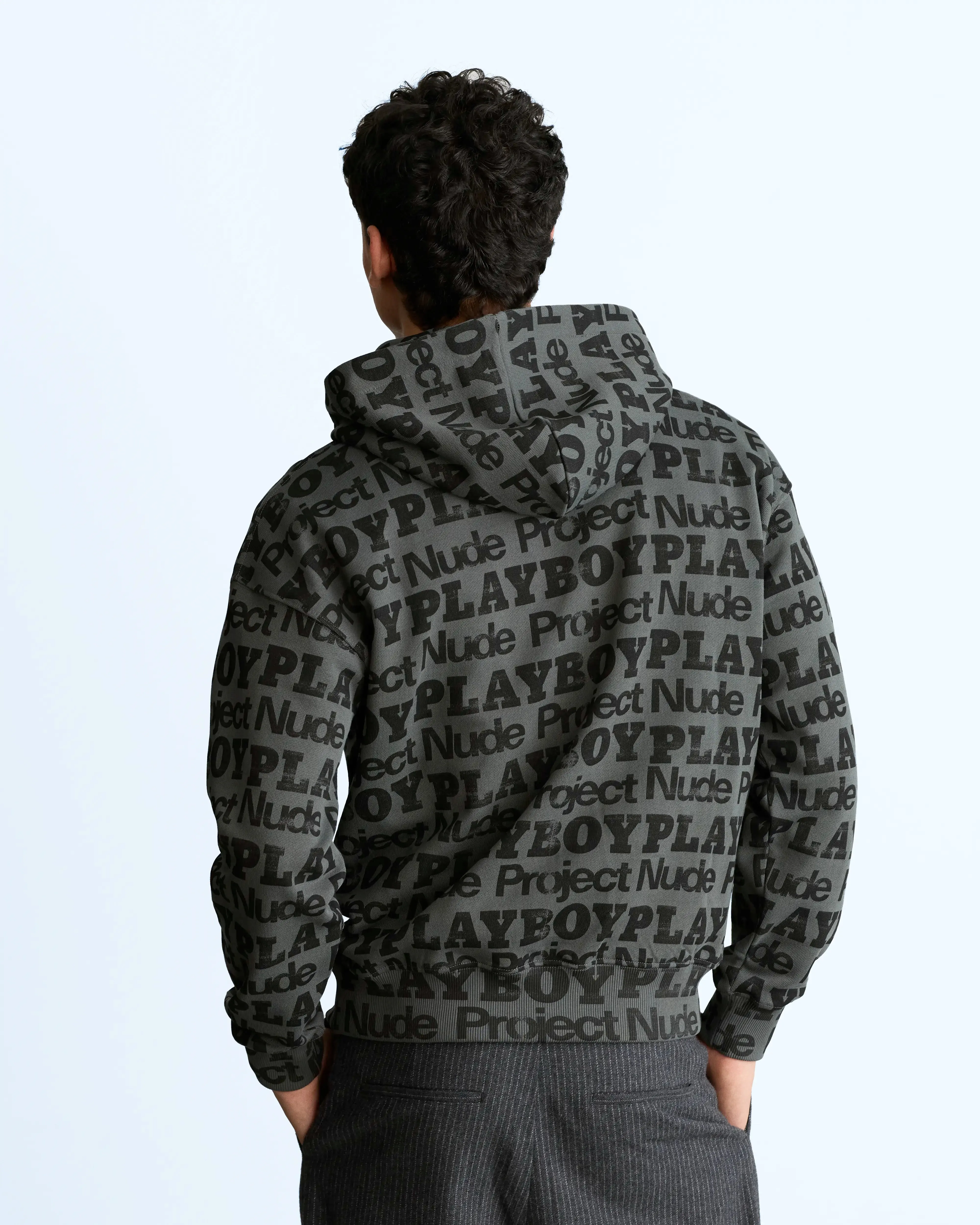 Playboy Print Hoodie Ash sold by Nude Project product image thumbnail 5