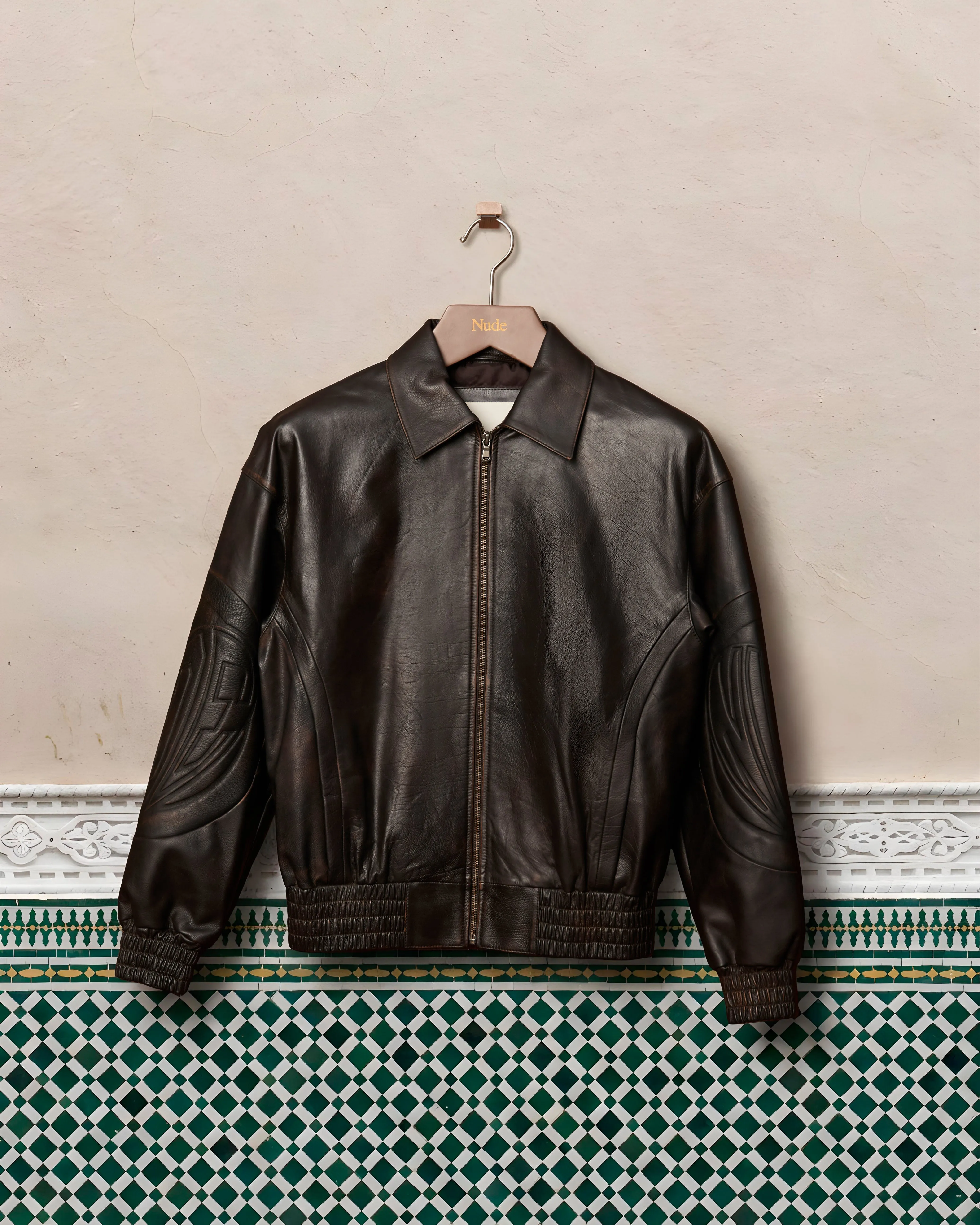 Iconic Leather Jacket Brown sold by Nude Project product image thumbnail 5