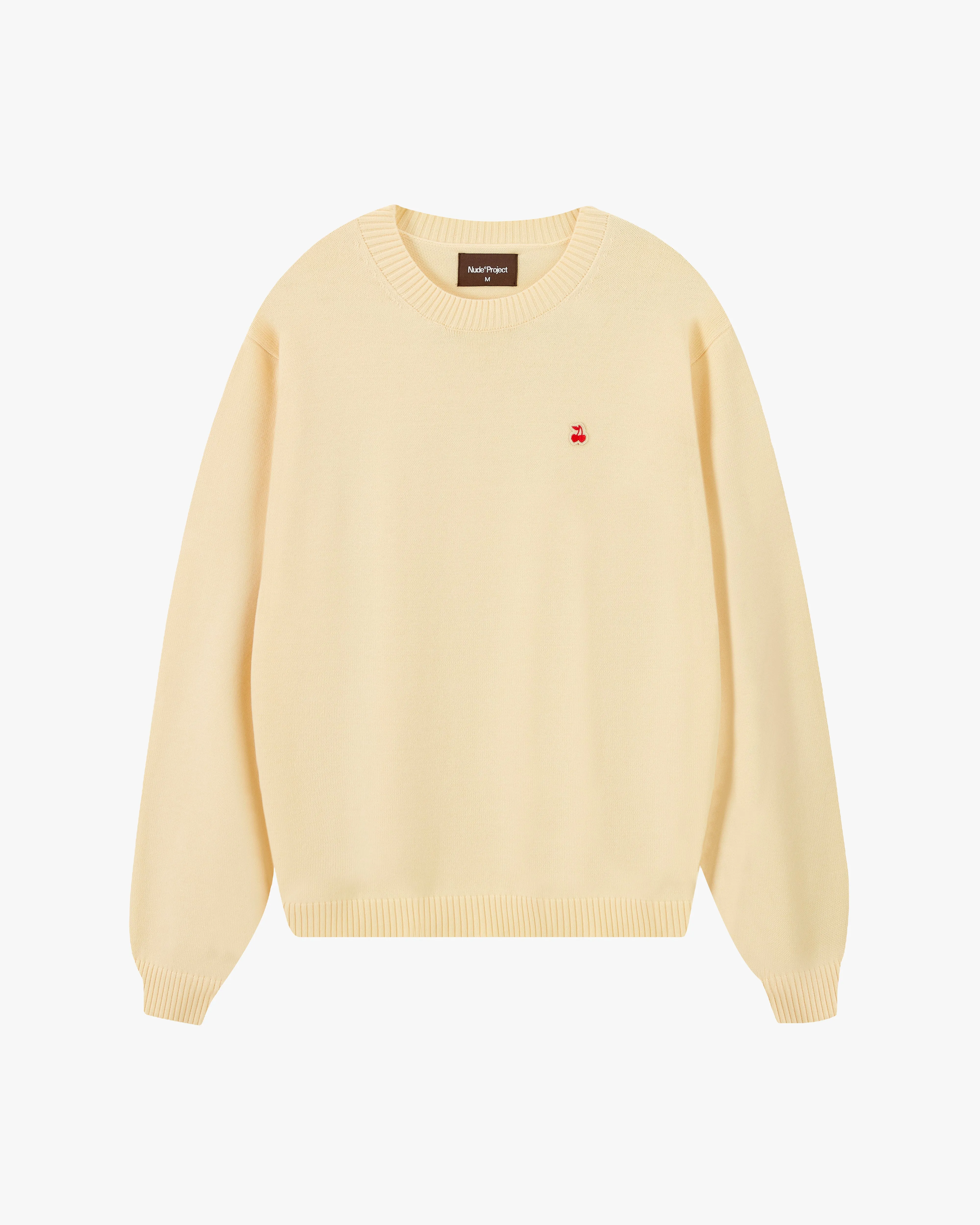 Cherry Logo Knit Sweater Marshmallow sold by Nude Project product image thumbnail 2