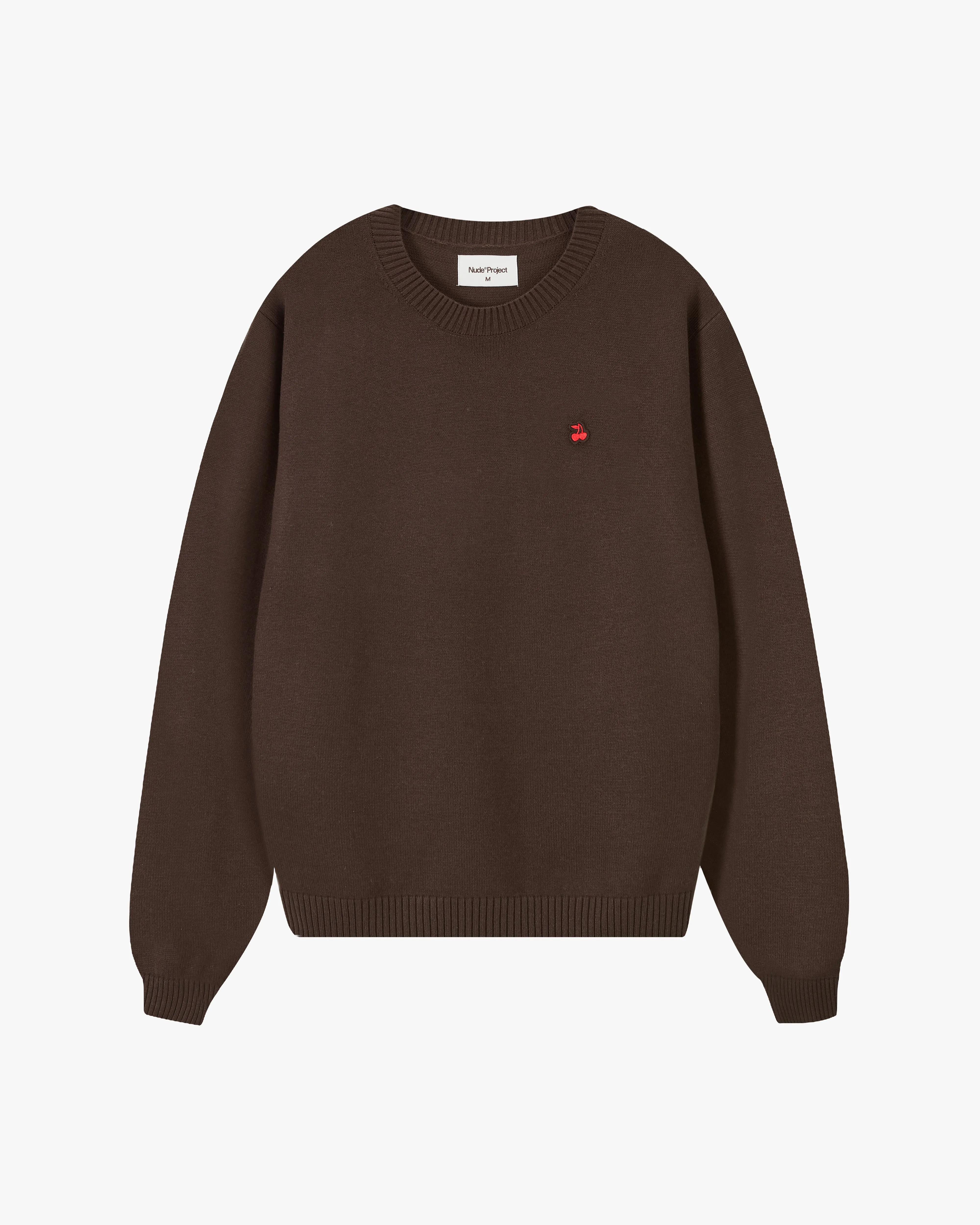 Cherry Logo Knit Sweater Brown sold by Nude Project product image thumbnail 2