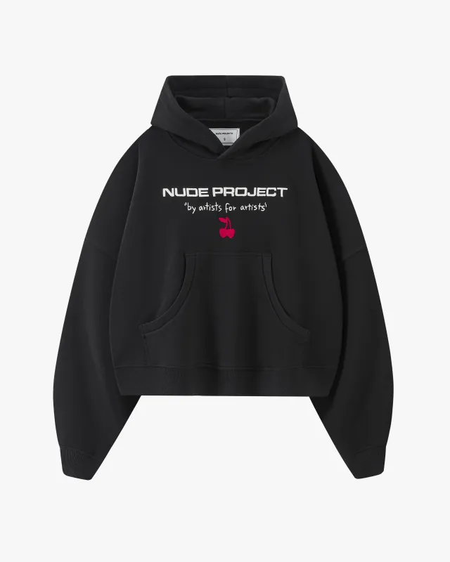 Sport Hoodie Black made by Nude Project