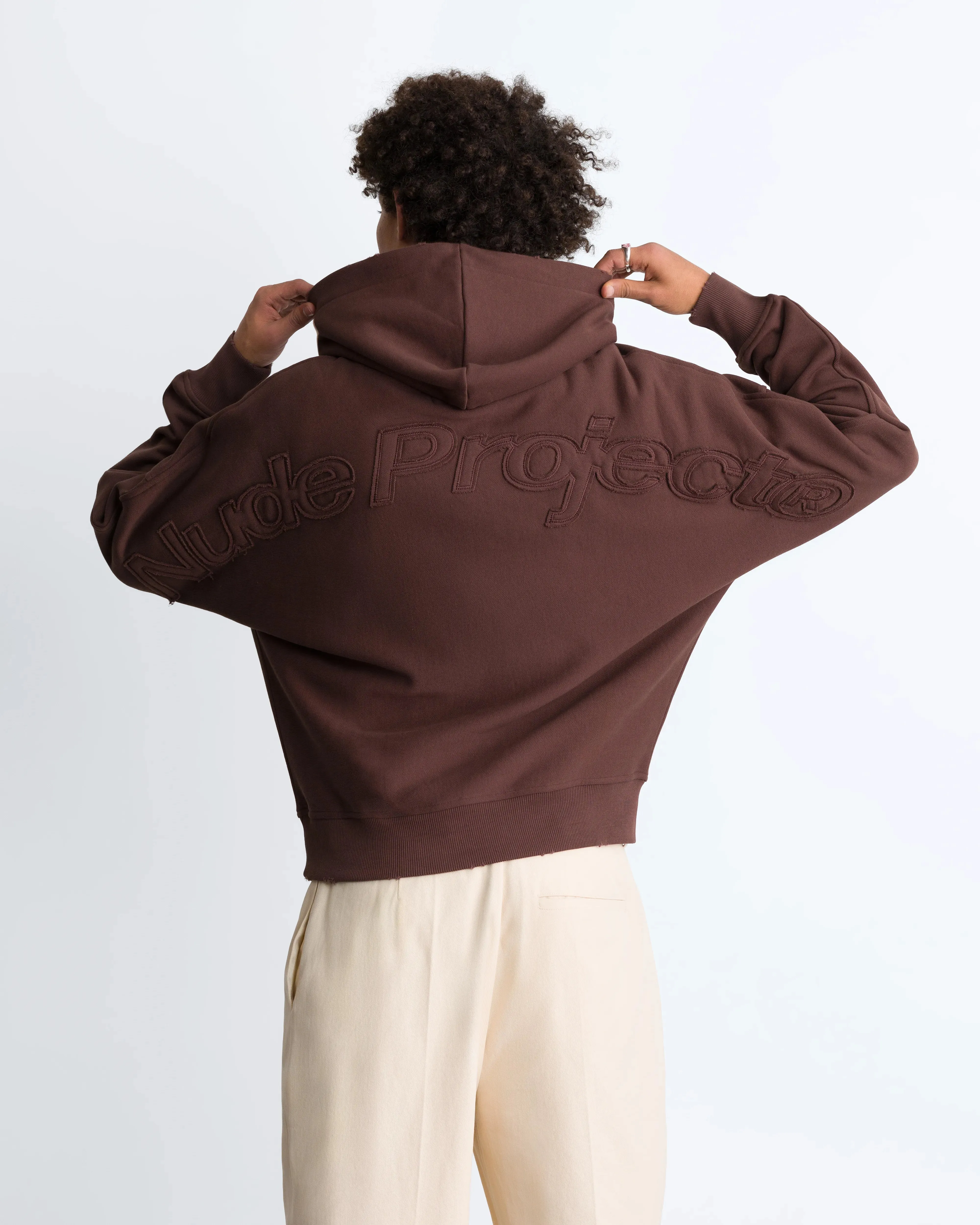 Marble Hoodie Brown sold by Nude Project product image thumbnail 3