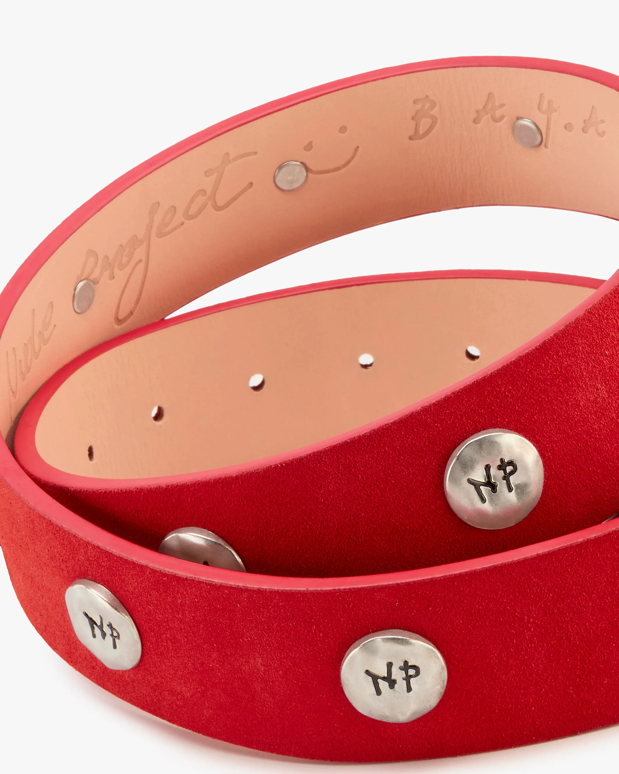 Suede Belt Red sold by Nude Project product image thumbnail 3