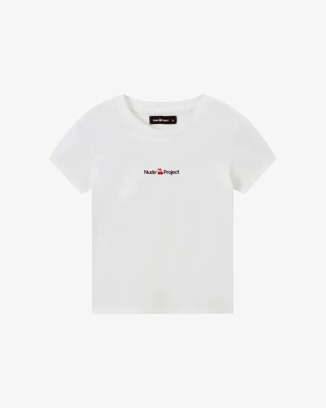 Logo Tee White sold by Nude Project