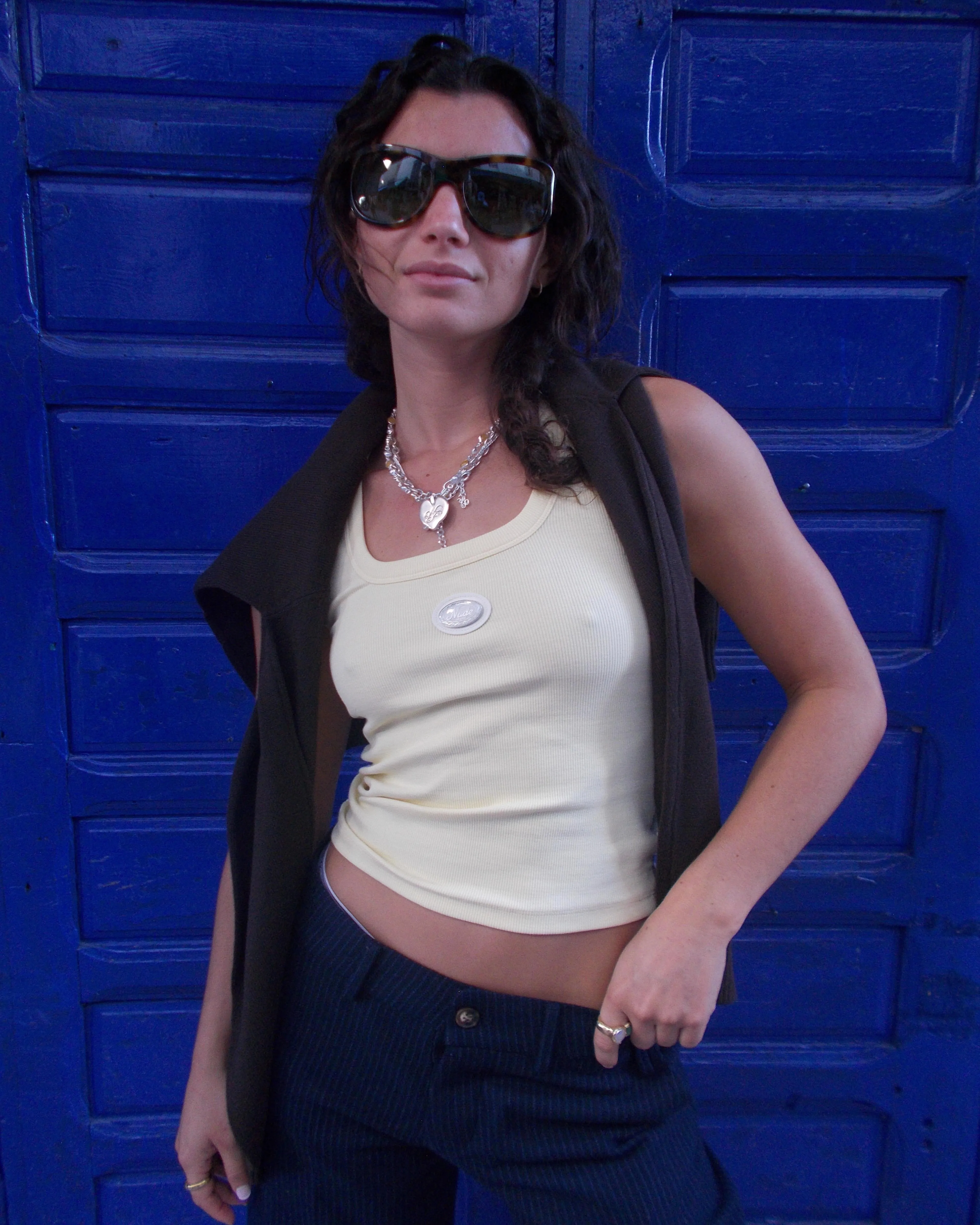 Sophisticated Pleasure Tank Top Soft Yellow sold by Nude Project product image thumbnail 3