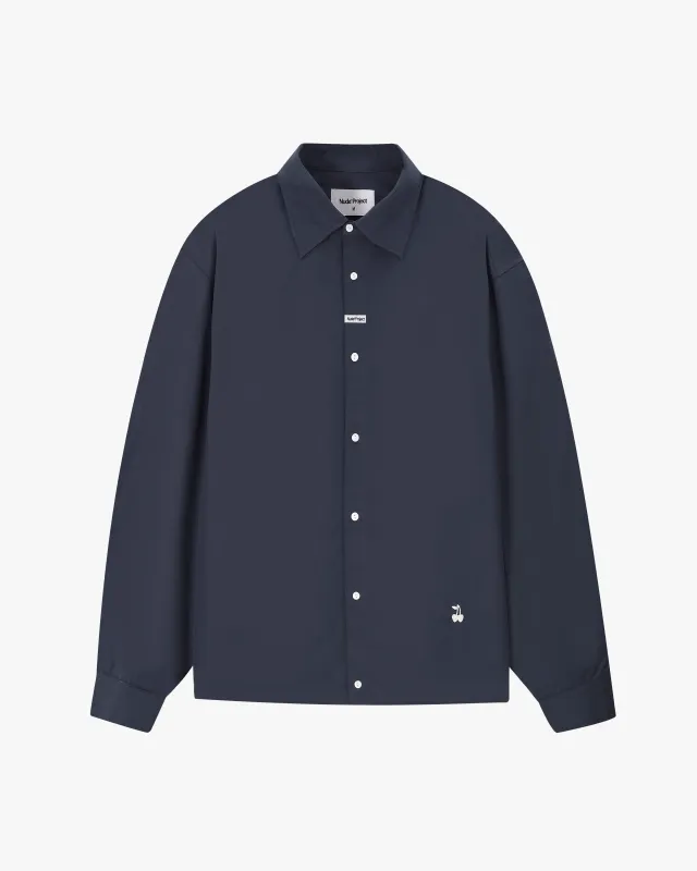 Stamp Shirt Navy made by Nude Project