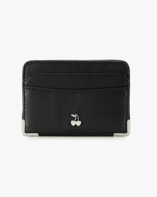 Rose Leather Cardholder Black sold by Nude Project