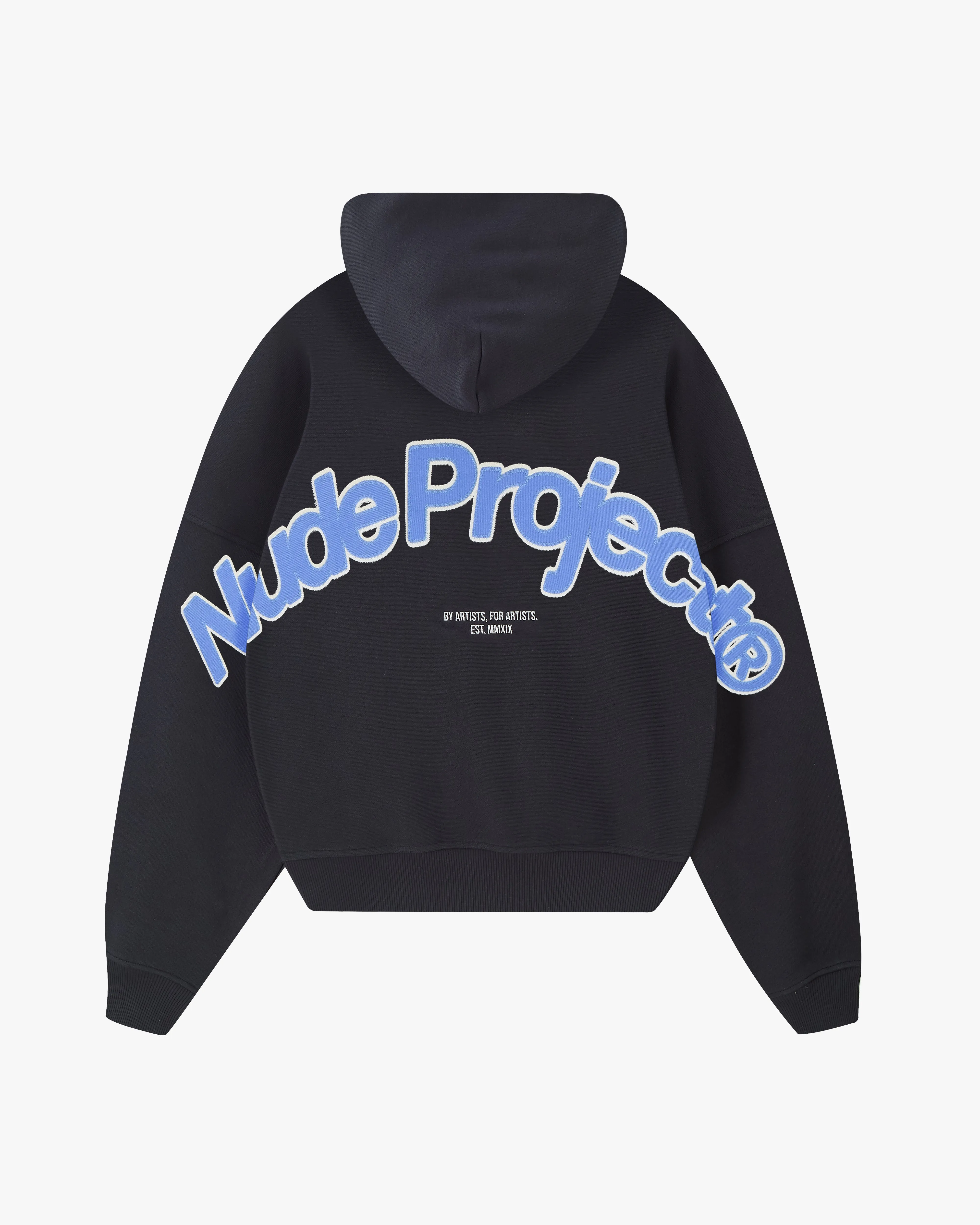 Beast Zip-up Hoodie Black/Blue sold by Nude Project