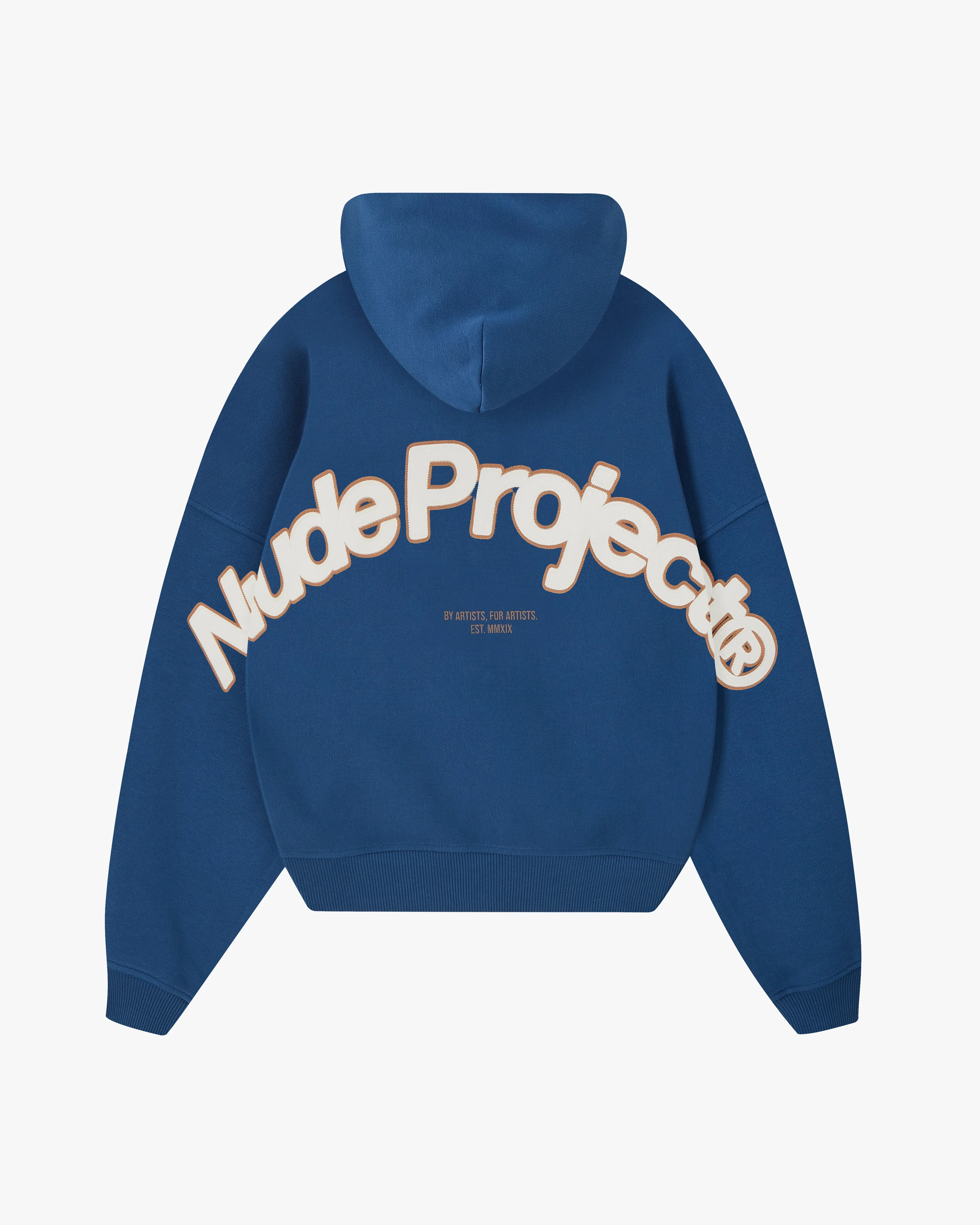 Beast Zip-up Hoodie Petrol Blue sold by Nude Project