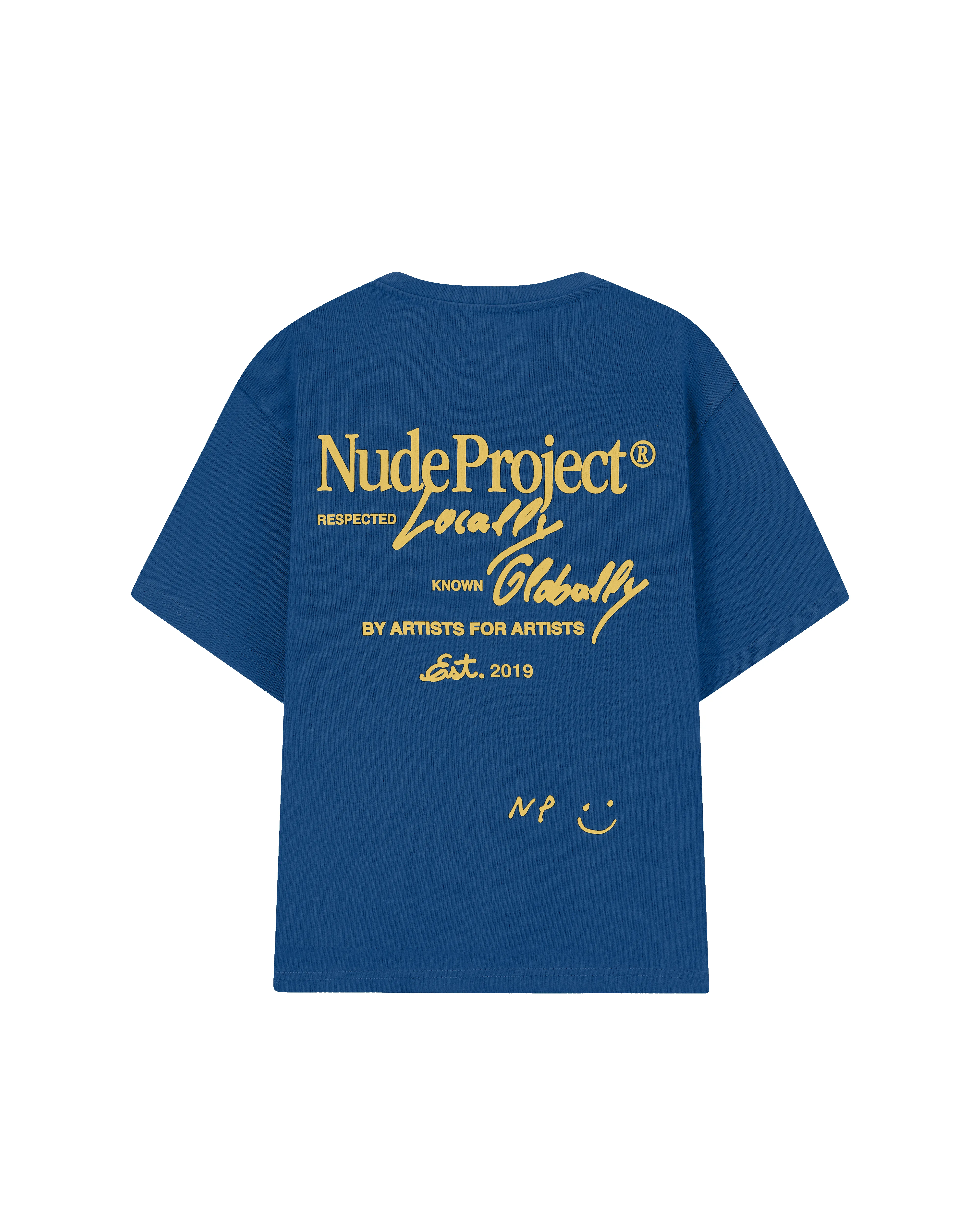 Global Soon Tee Blue sold by Nude Project