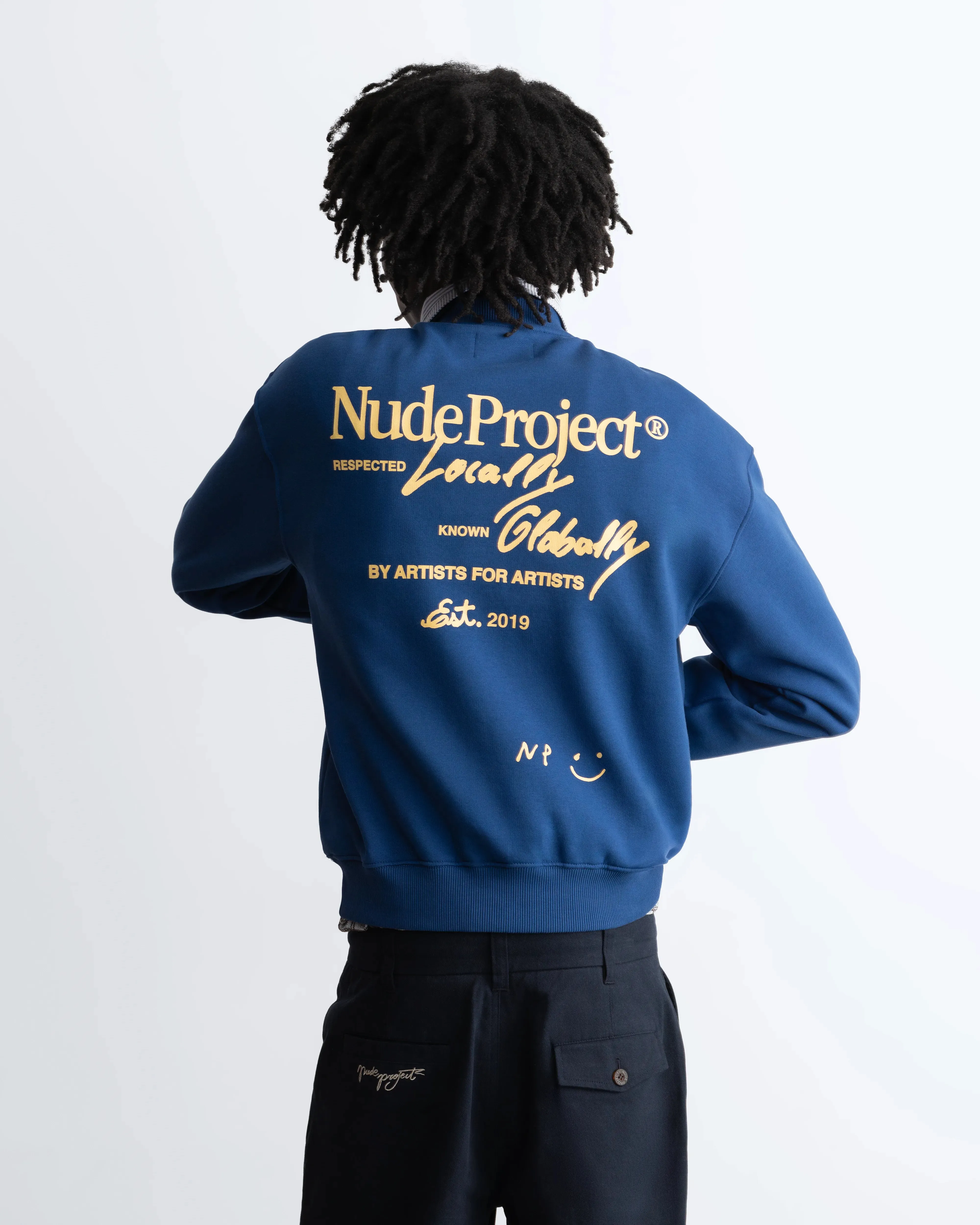 Global Soon Sweatshirt Blue sold by Nude Project product image thumbnail 4