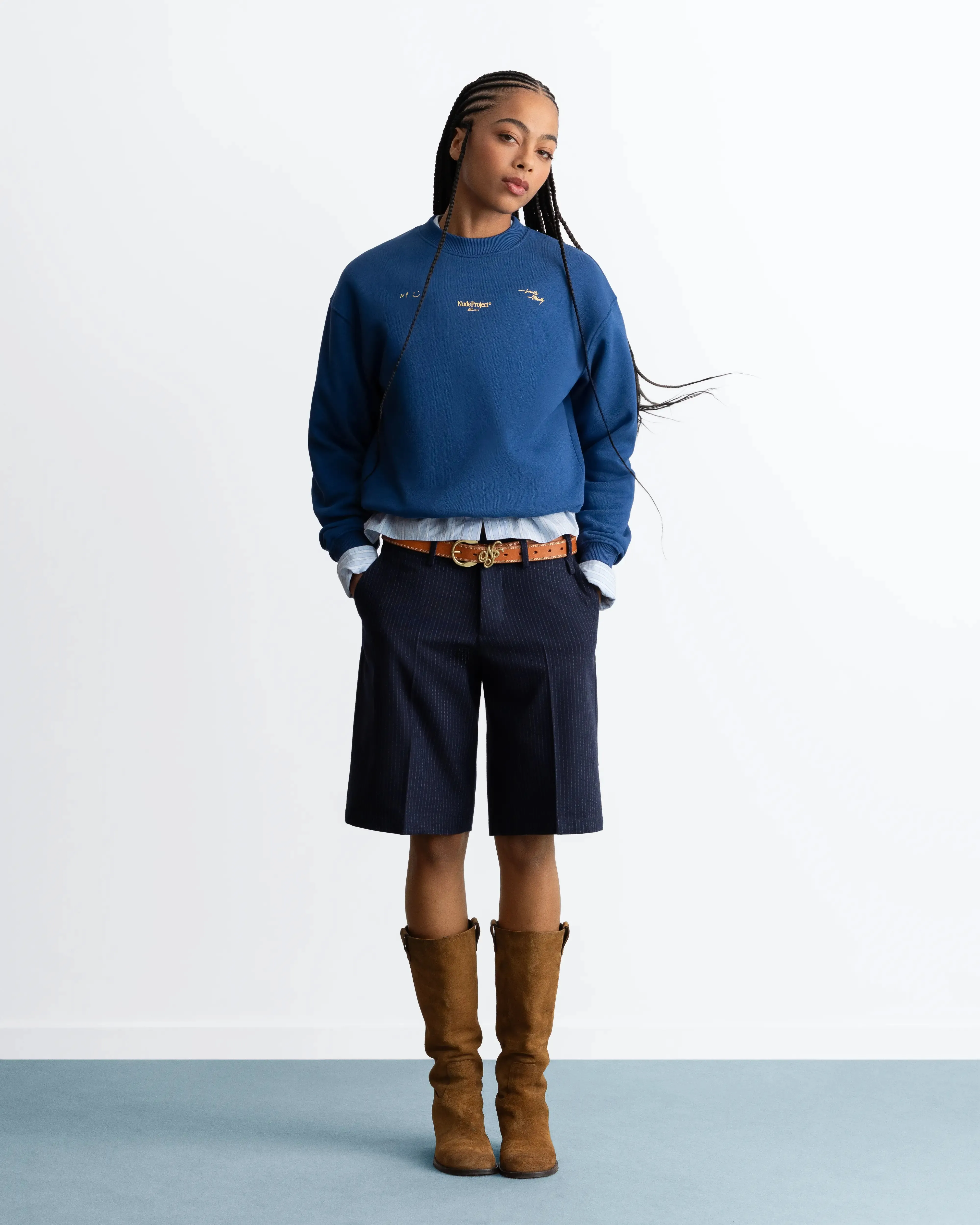 Global Soon Sweatshirt Blue sold by Nude Project product image thumbnail 2