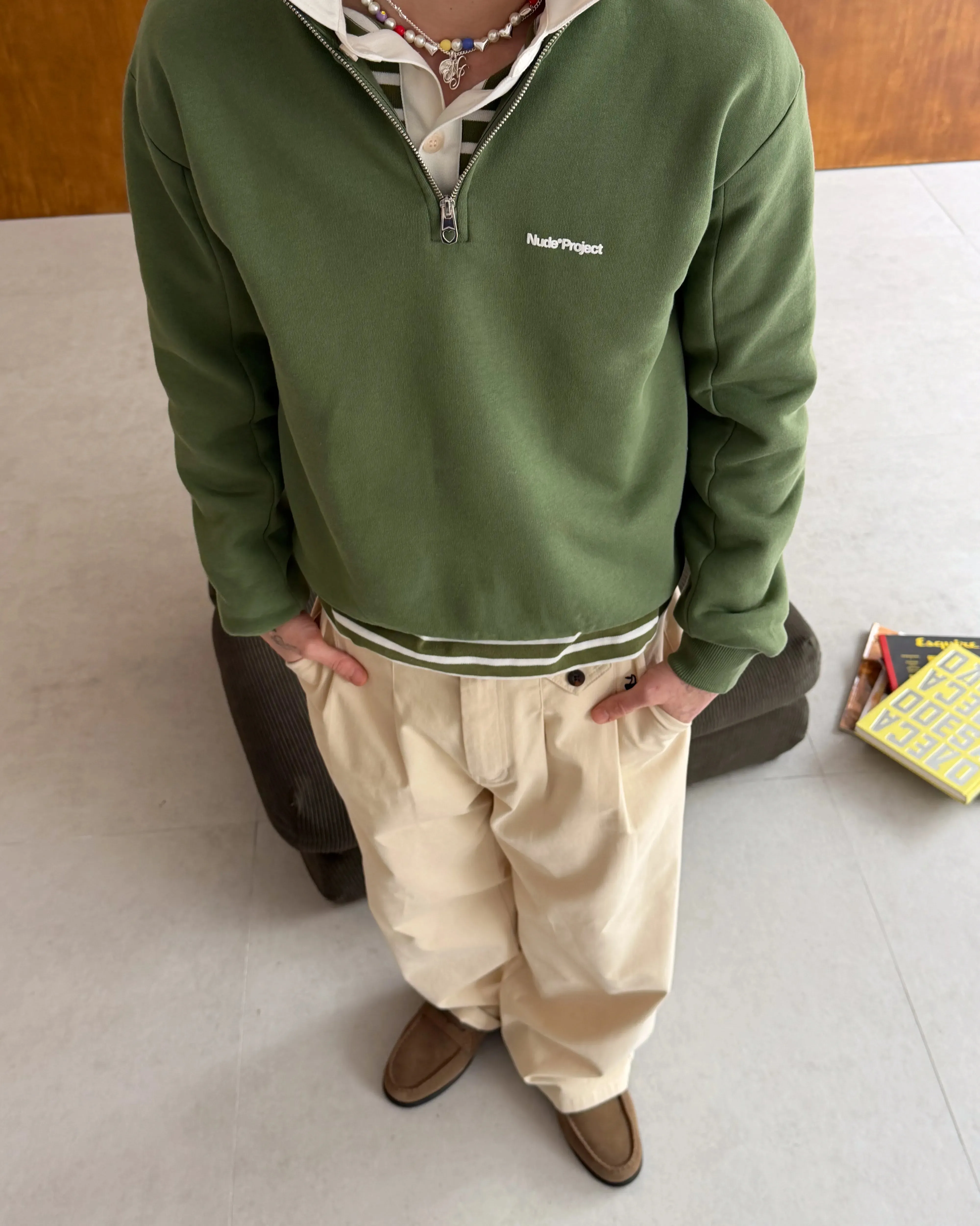 Origins Quarter-Zip Green sold by Nude Project product image thumbnail 5